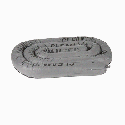 Clean Tek Professional Gray Universal Sorbent Sock - Heavy Duty - 12' x 3" - 4 count box