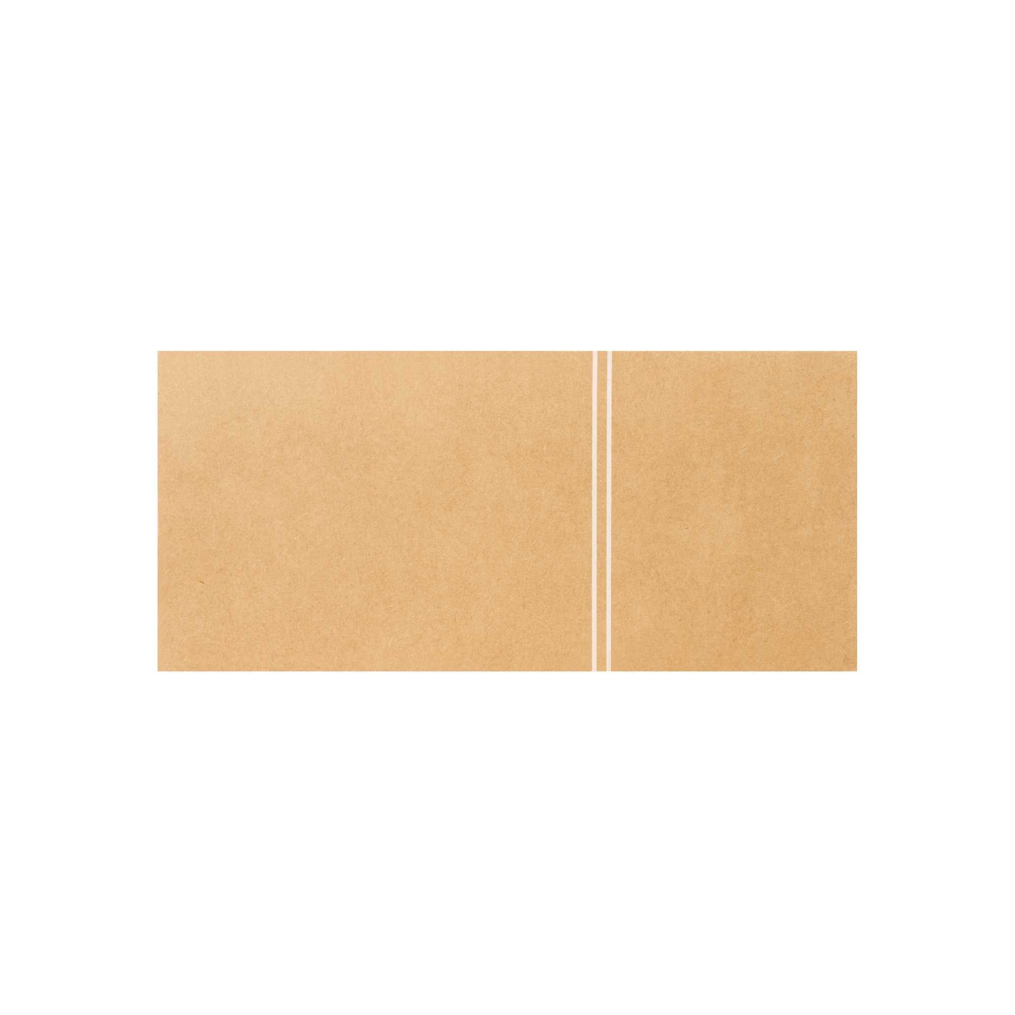 Cater Tek Rectangle Kraft Paper Hot Dog / Sandwich Tray - with Cover and Divider - 8 1/4" x 5 3/4" x 3 3/4" - 100 count box