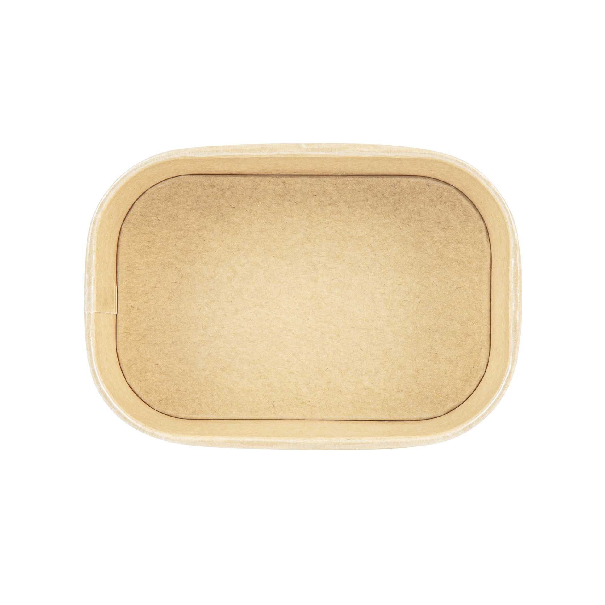 Heat Tek 20 oz Oval Kraft Paper Serving Container - Oven-Safe - 6 3/4" x 4 3/4" x 2" - 25 count box