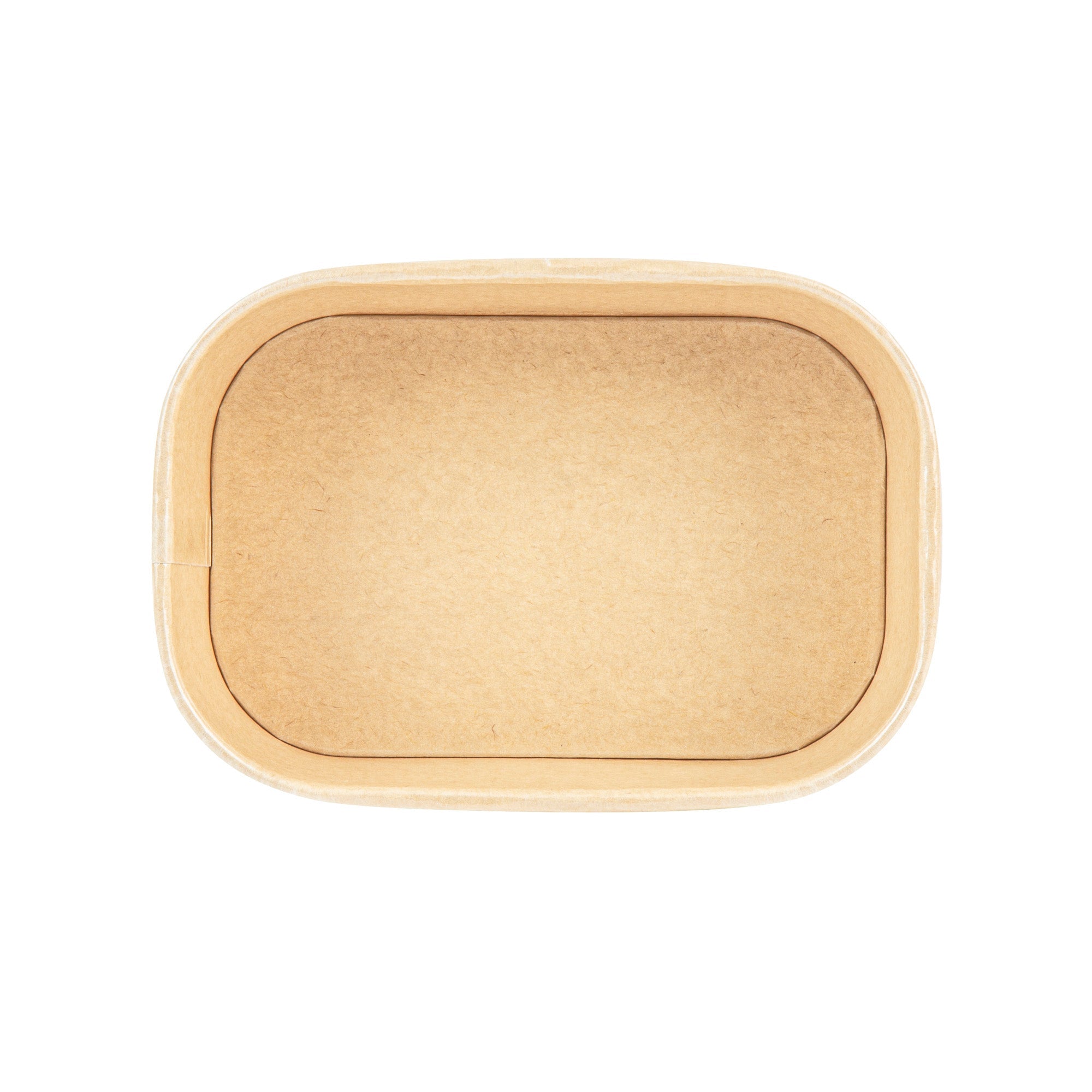 Heat Tek 20 oz Oval Kraft Paper Serving Container - Oven-Safe - 6 3/4" x 4 3/4" x 2" -100 count box