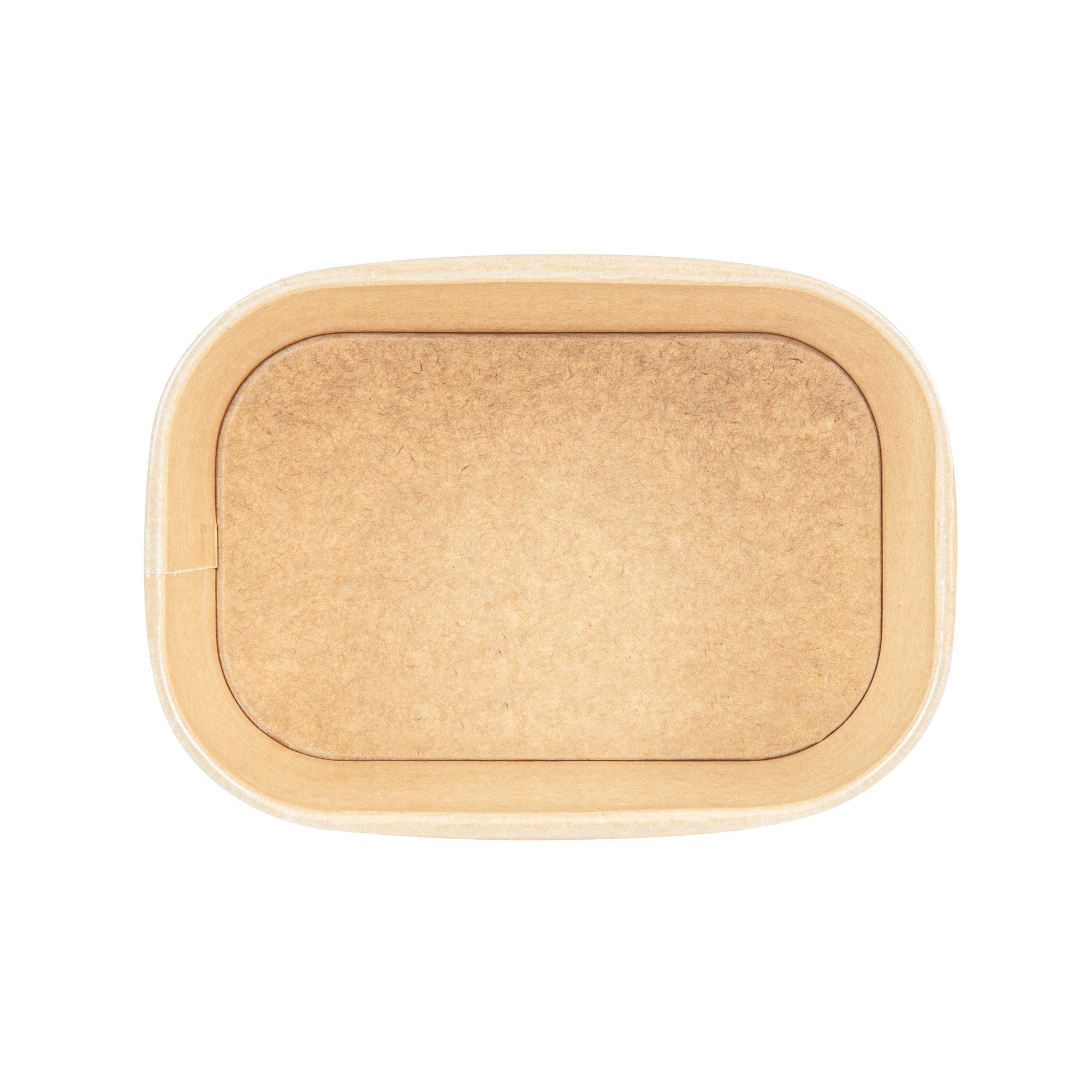 Heat Tek 34 oz Oval Kraft Paper Serving Container - Oven-Safe - 6 3/4" x 4 3/4" x 3" -100 count box