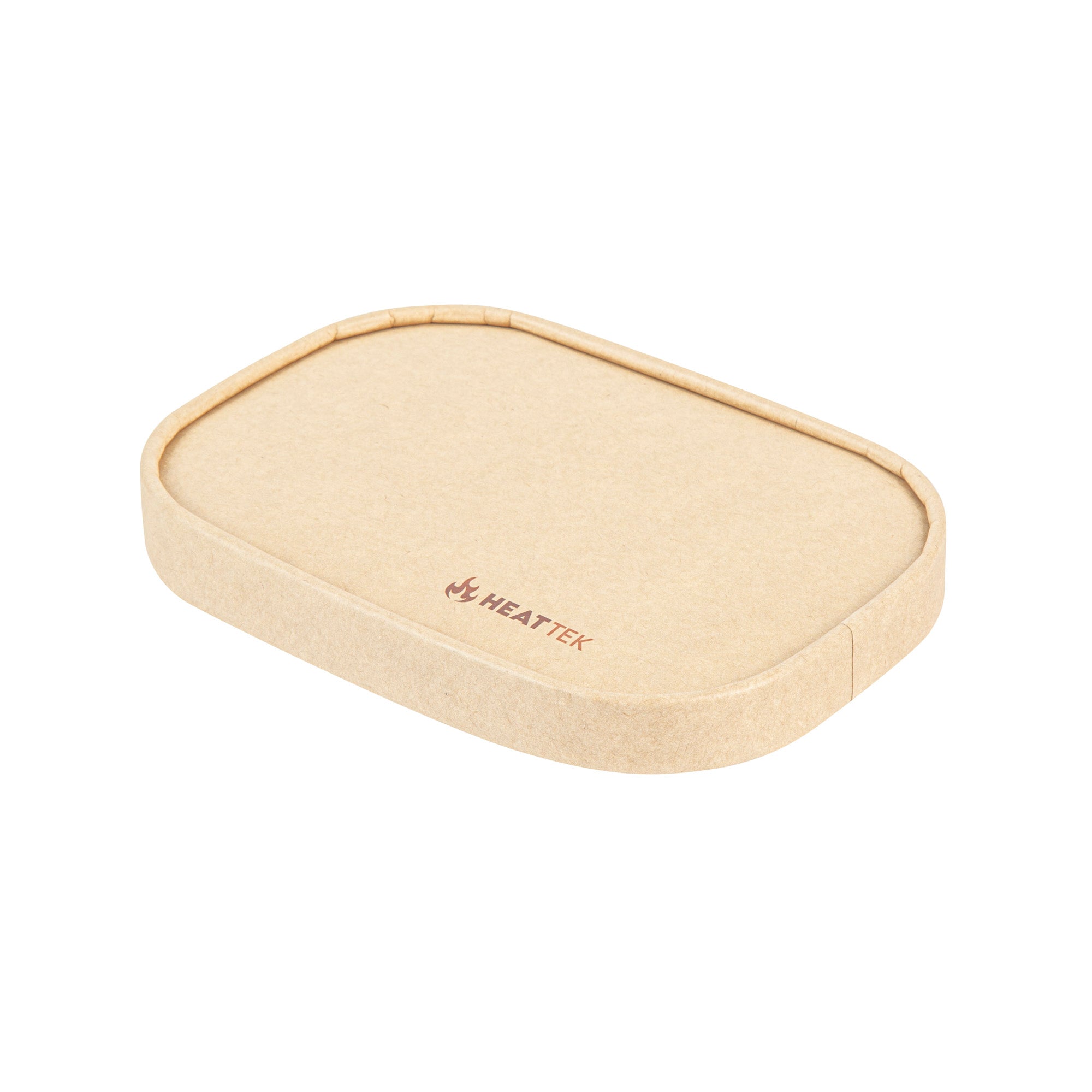 Heat Tek Oval Kraft Paper Lid - Fits 17, 20, 25 and 34 oz Serving Container- 100 count box