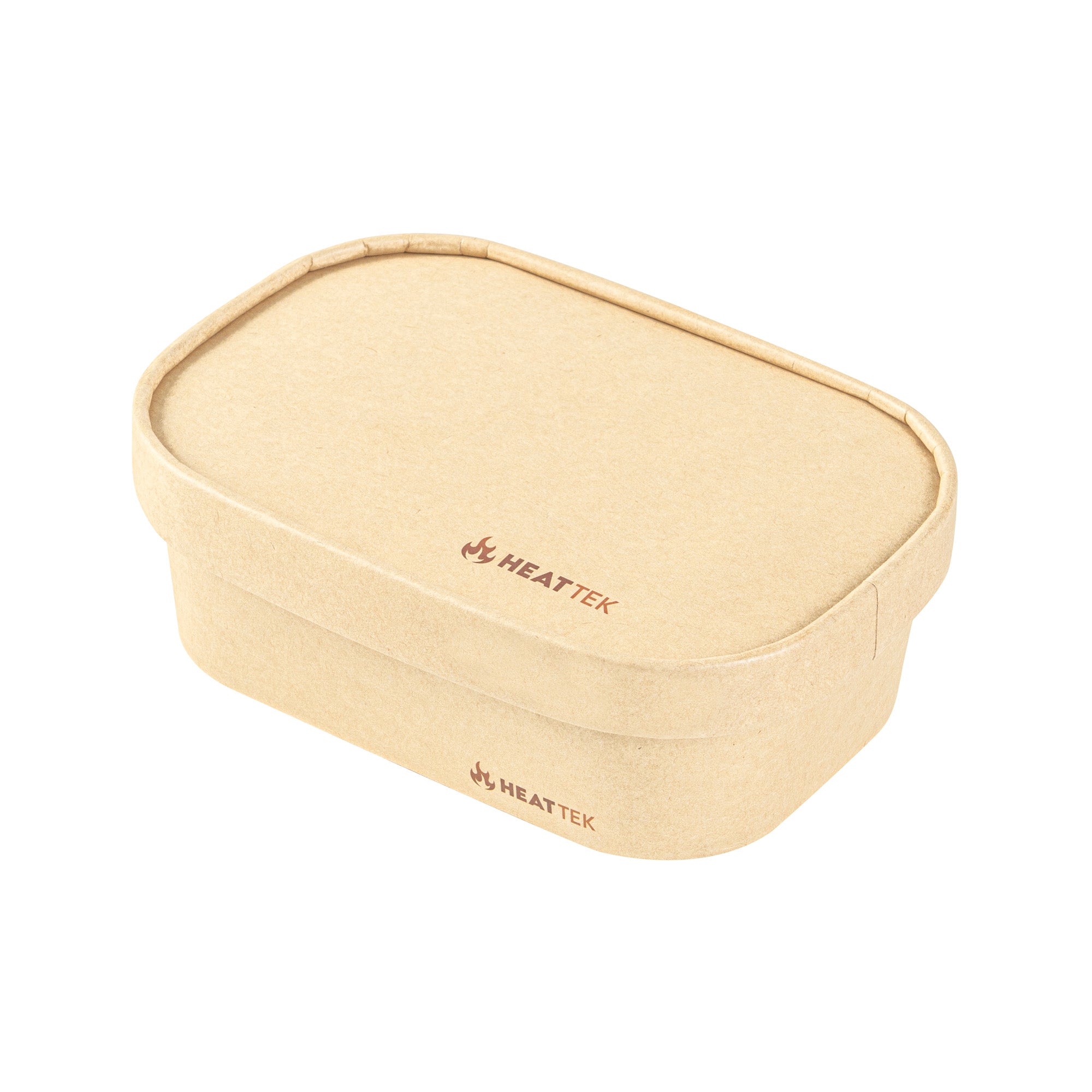 Heat Tek Oval Kraft Paper Lid - Fits 17, 20, 25 and 34 oz Serving Container- 100 count box