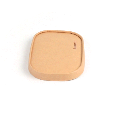 Heat Tek Oval Kraft Paper Lid - Fits 17, 20, 25 and 34 oz Serving Container- 100 count box