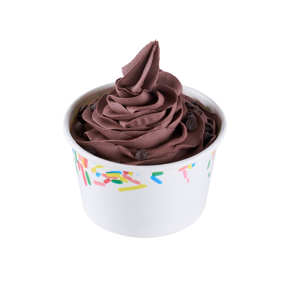 Coppetta 8 oz Round White Paper To Go Cup - with Classic Sprinkles - 3 3/4" x 3 3/4" x 2 1/4" - 200 count box