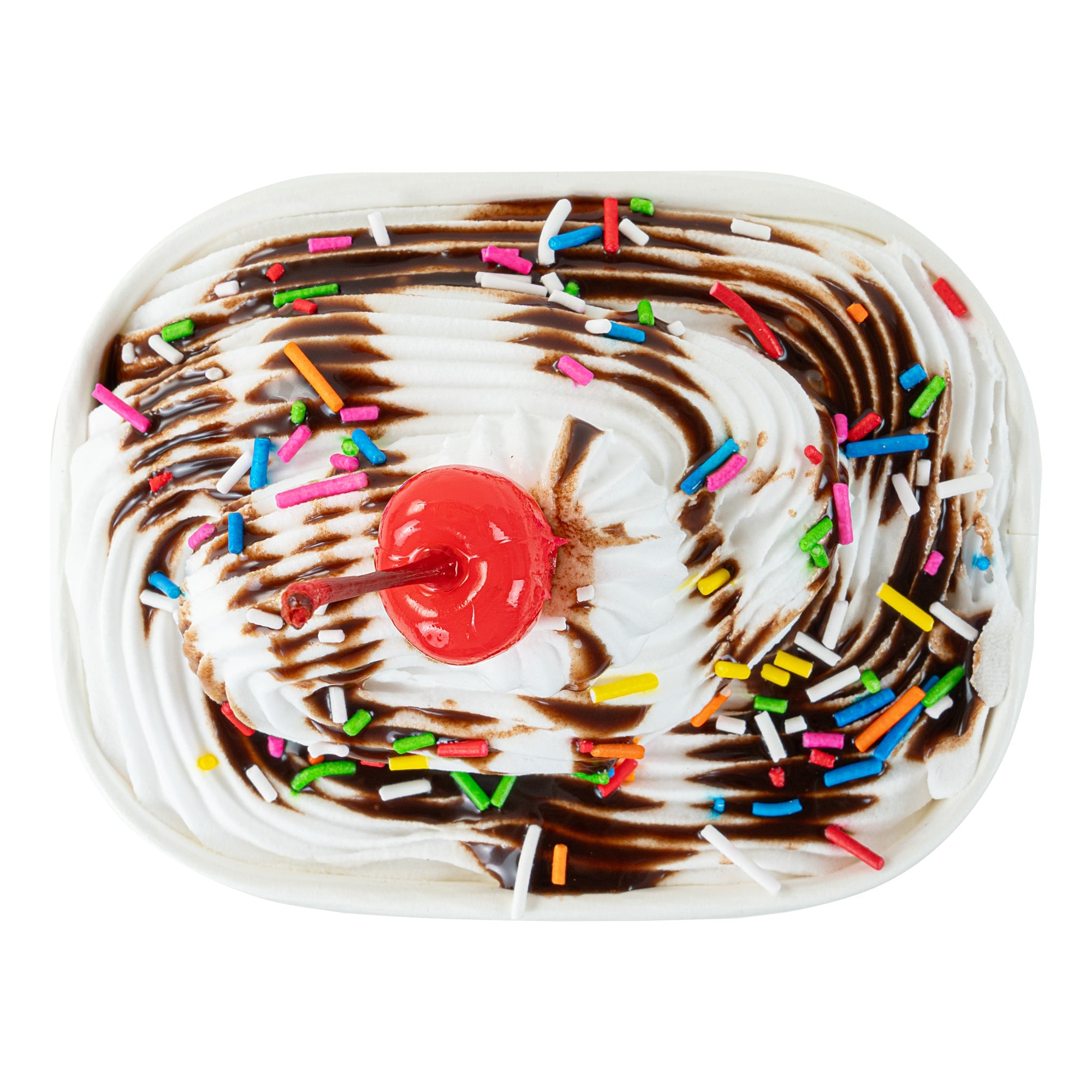 Coppetta 12 oz Square Paper To Go Cup - with Classic Sprinkles - 4 1/4" x 3 1/4" x 2 3/4" - 200 count box