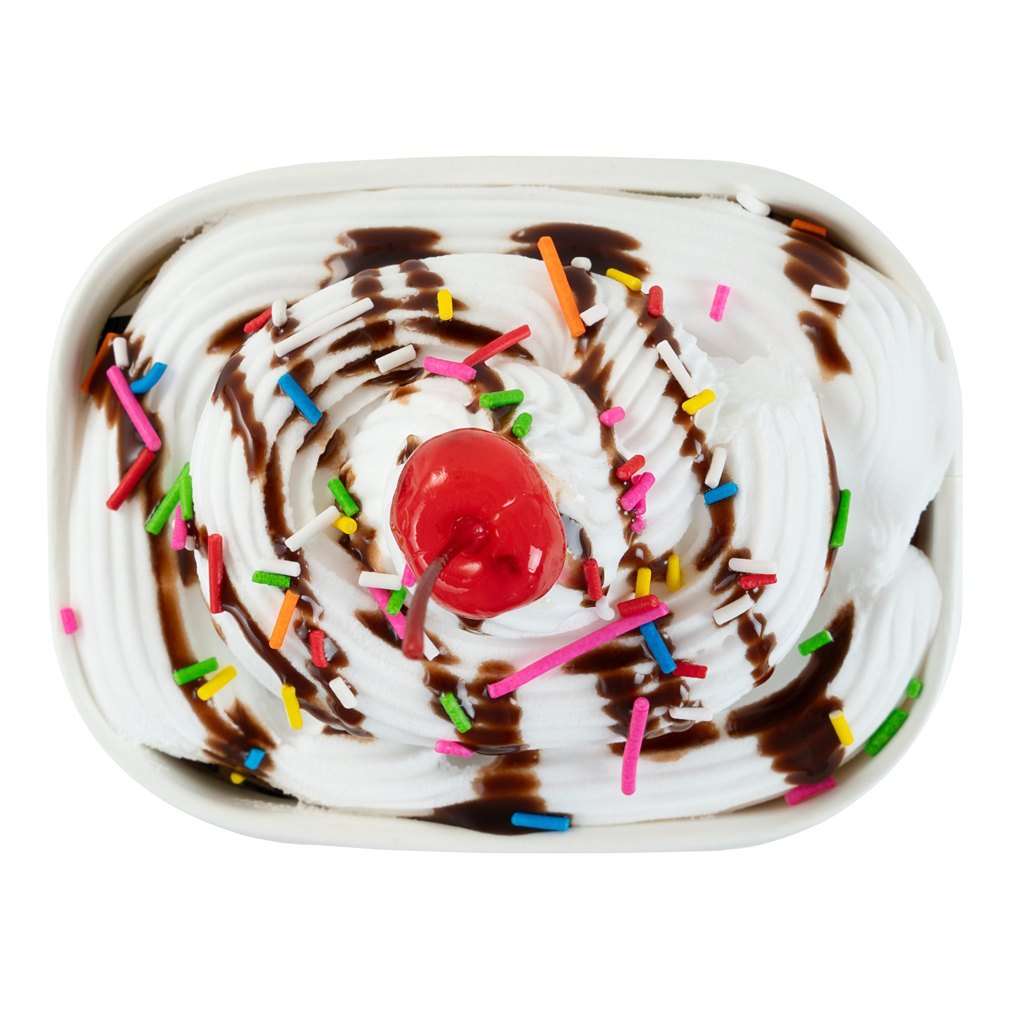 Coppetta 12 oz Square Paper To Go Cup - with Festive Sprinkles - 4 1/4" x 3 1/4" x 2 3/4" - 200 count box