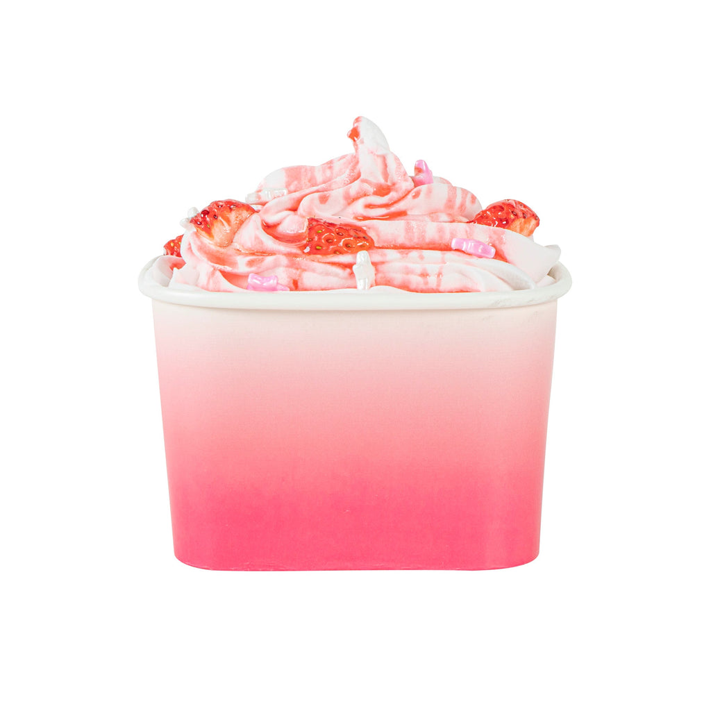 Coppetta 12 oz Square Pink And White Ombre Paper To Go Cup - 4 1/4" x 3 1/4" x 2 3/4" - 200 count box