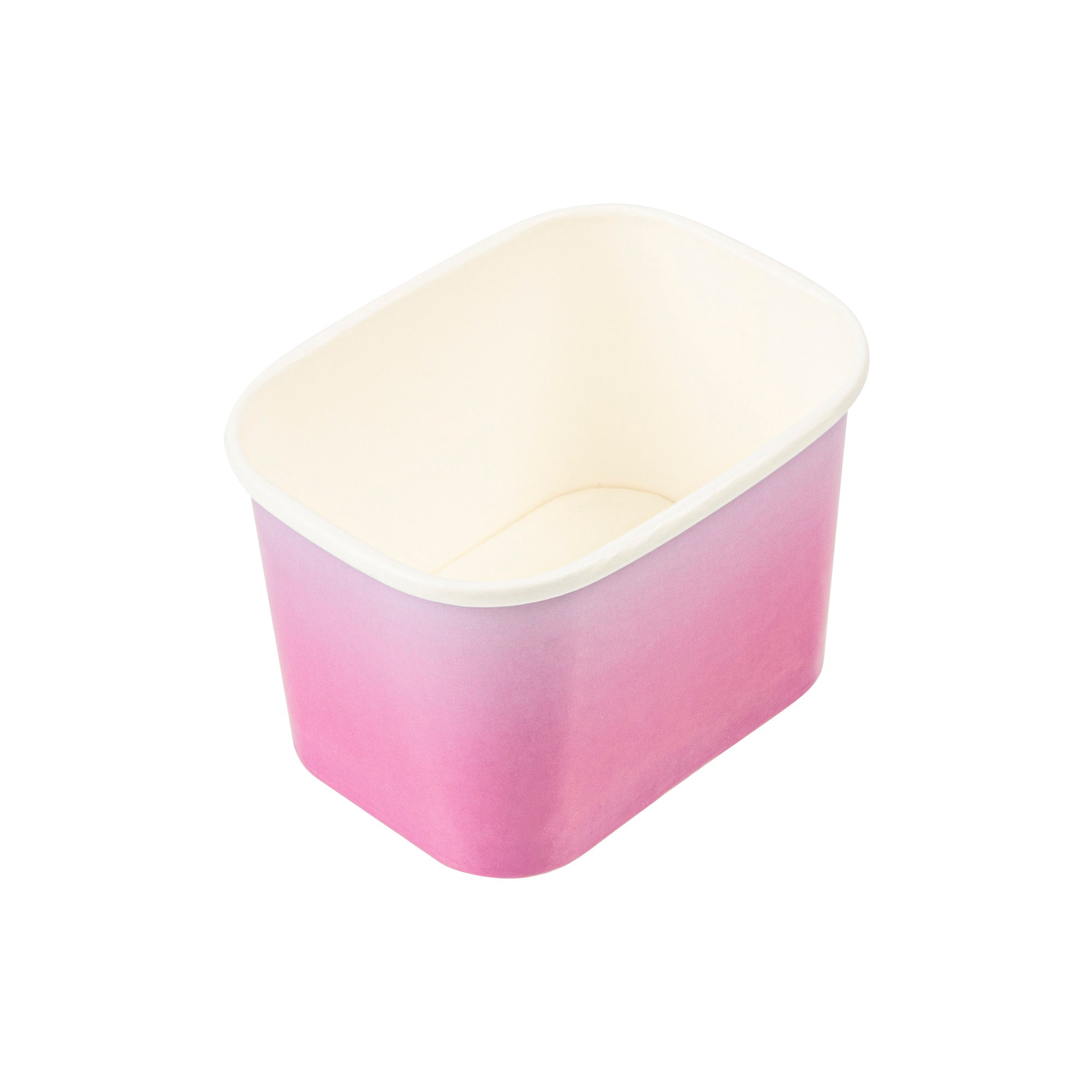 Coppetta 12 oz Square Purple And Blue Ombre Paper To Go Cup - 4 1/4" x 3 1/4" x 2 3/4" - 200 count box