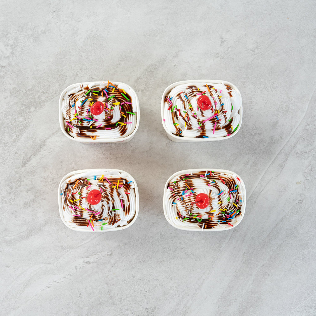 Coppetta 12 oz Square Assorted Sprinkles Paper To Go Cup - 4 1/4" x 3 1/4" x 2 3/4" - 200 count box
