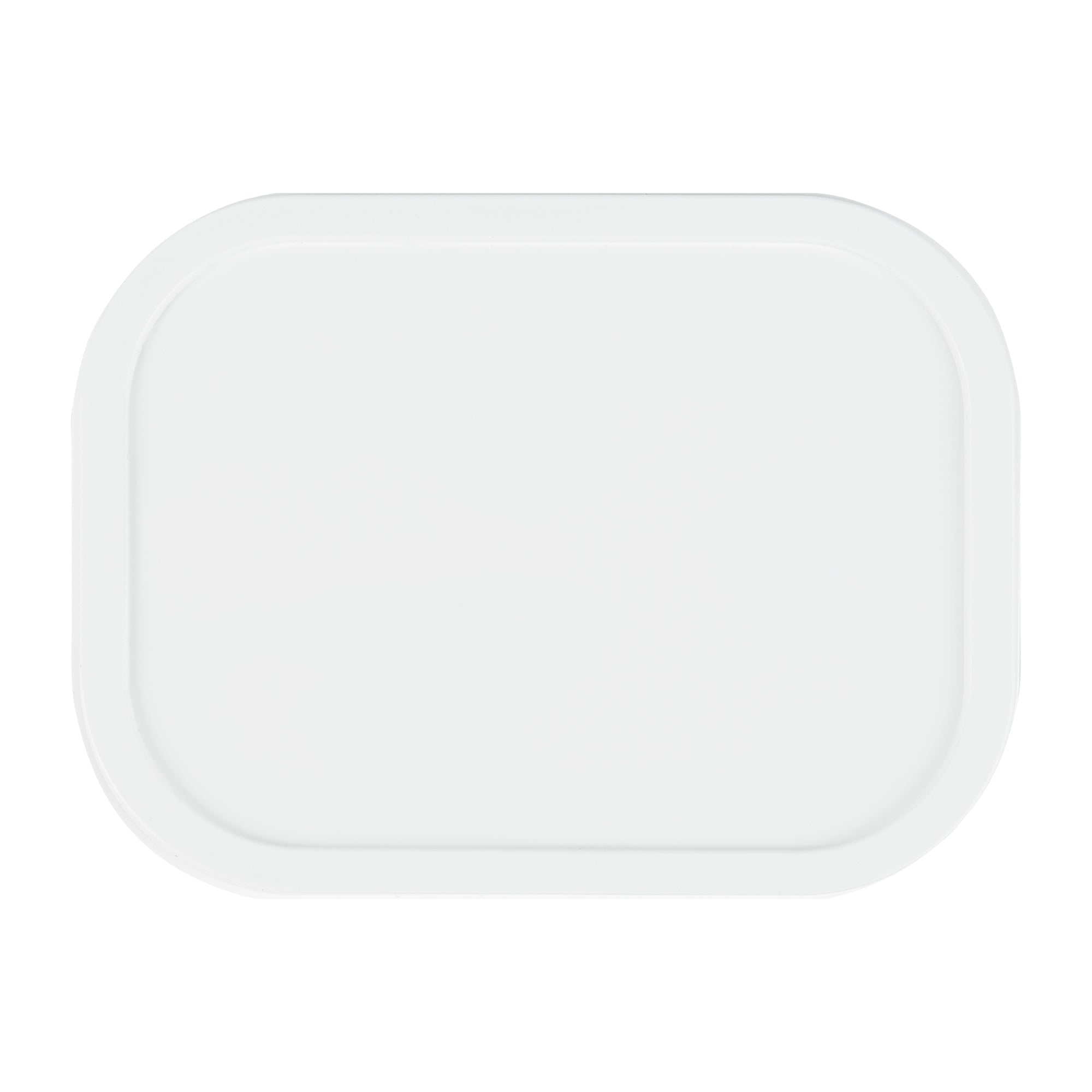 Coppetta Square White Plastic Lid - Fits 7 and 12 oz To Go Cup, with Spoon - 50 count box
