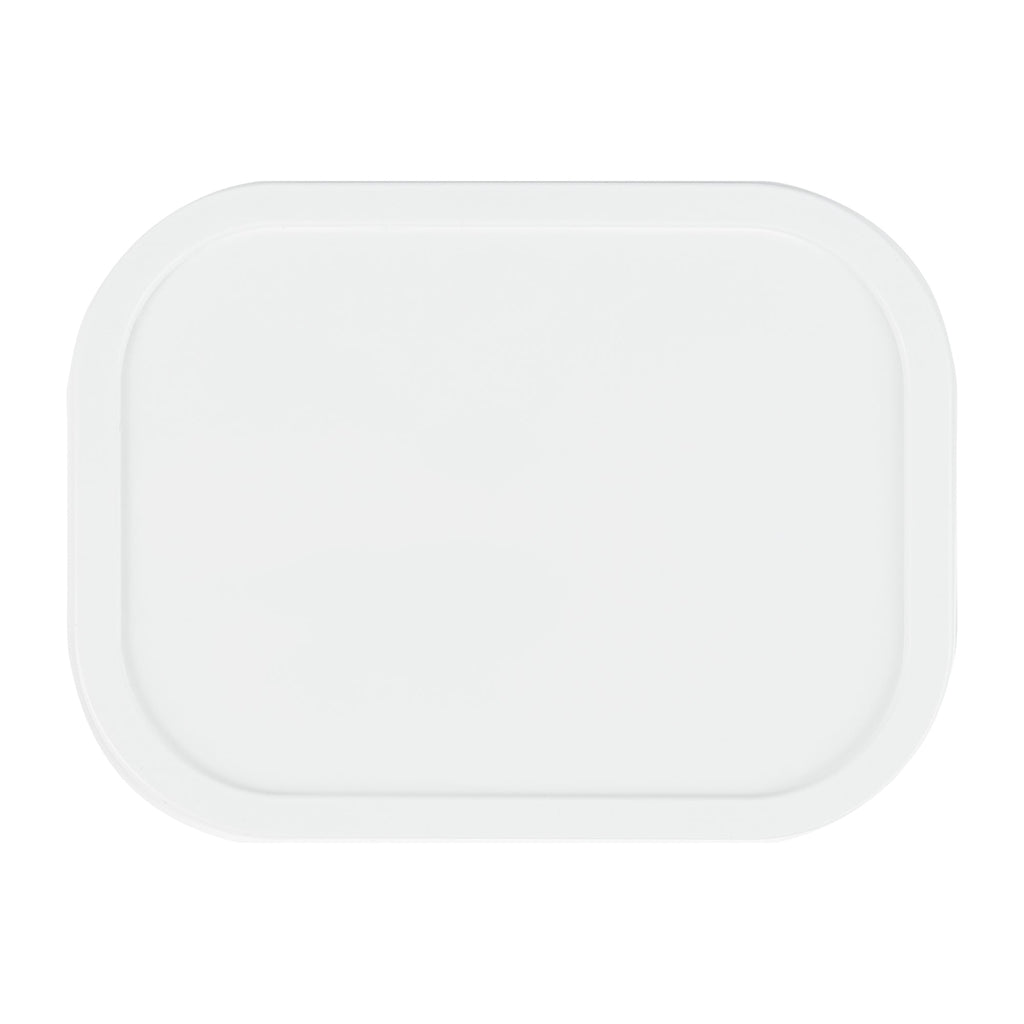 Coppetta Square White Plastic Lid - Fits 7 and 12 oz To Go Cup, with Spoon - 200 count box