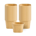 Coppetta 3 oz Square Kraft Paper To Go Cup - 2 1/2" x 2 1/2" x 1 3/4" - 200 count box