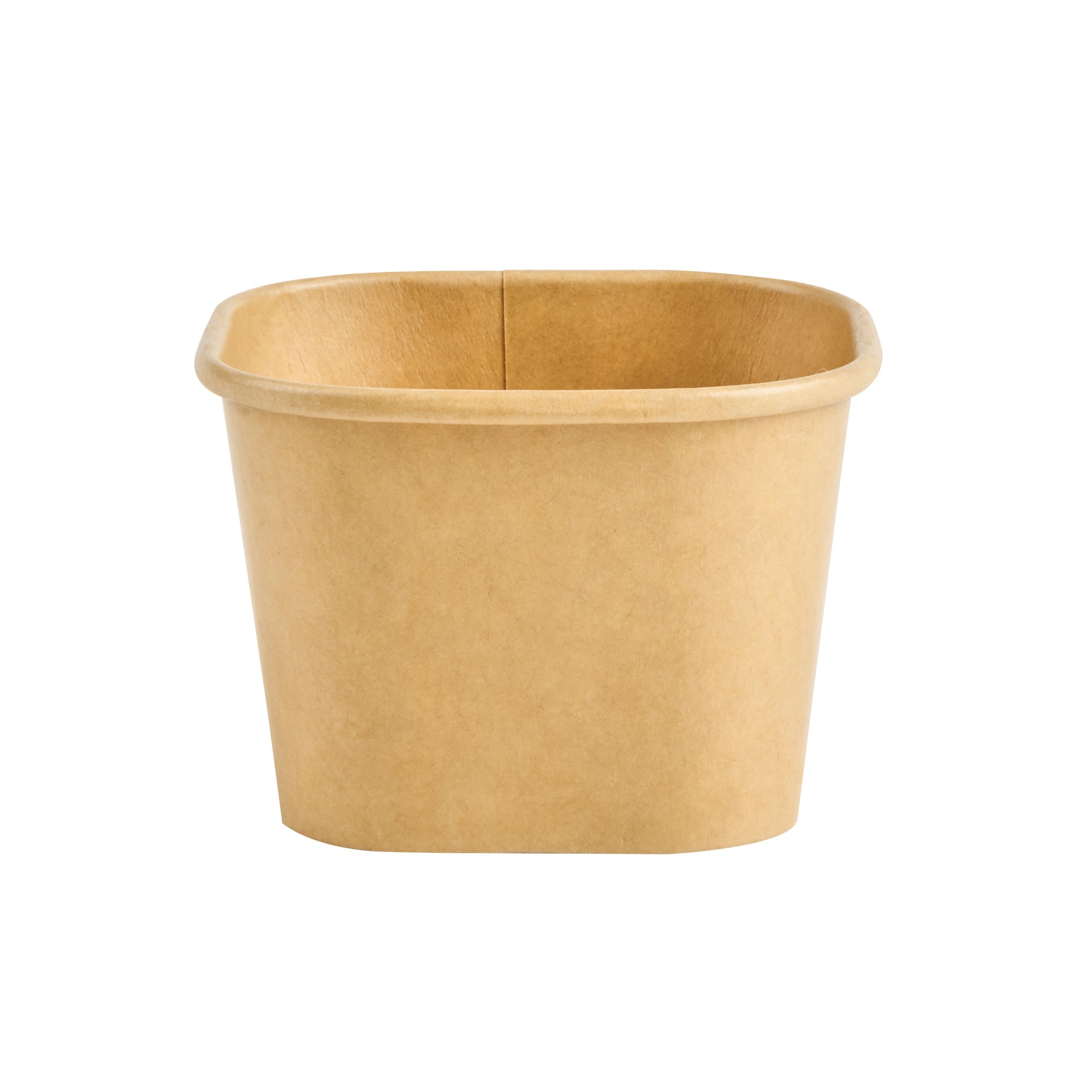 Coppetta 3 oz Square Kraft Paper To Go Cup - 2 1/2" x 2 1/2" x 1 3/4" - 50 count box