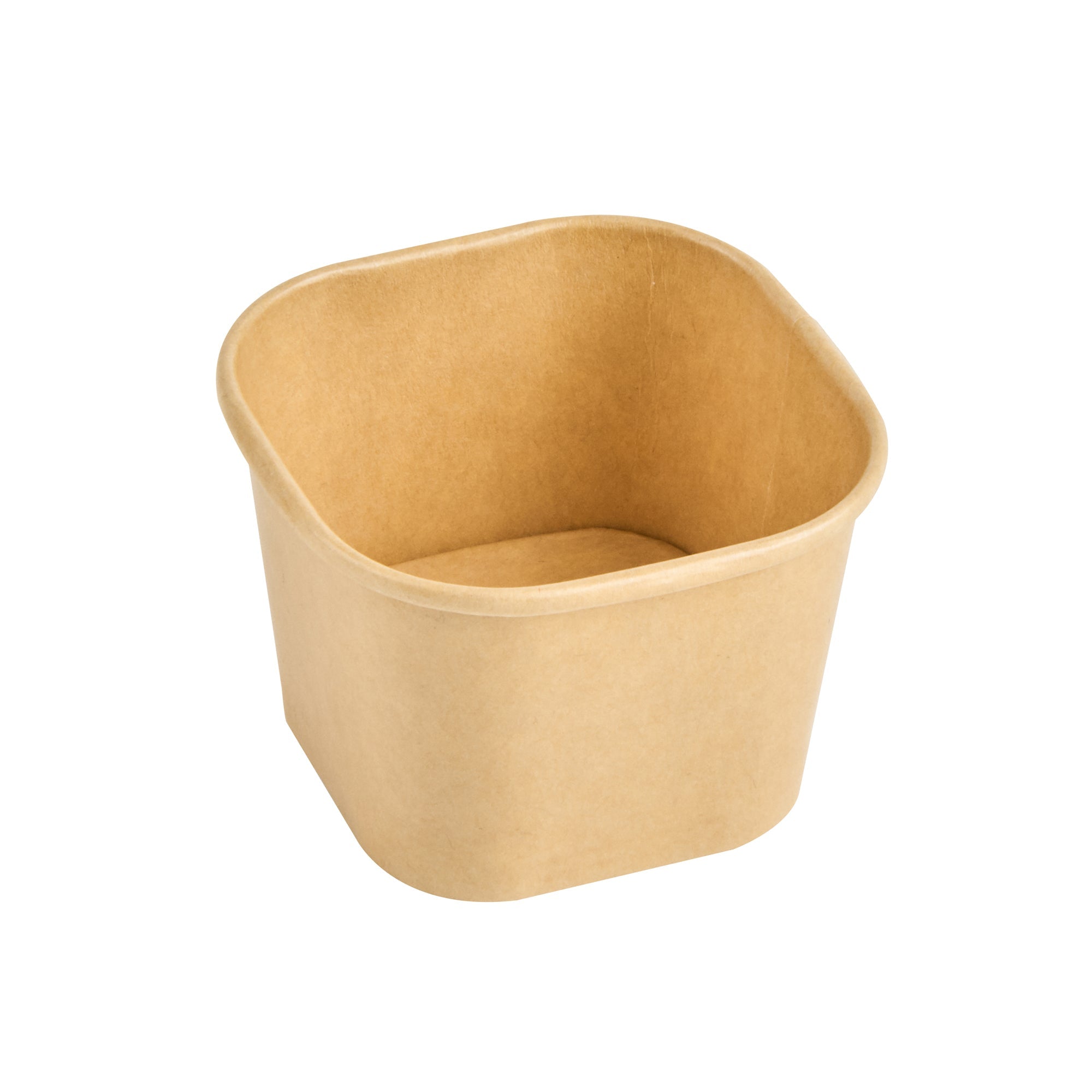 Coppetta 3 oz Square Kraft Paper To Go Cup - 2 1/2" x 2 1/2" x 1 3/4" - 200 count box