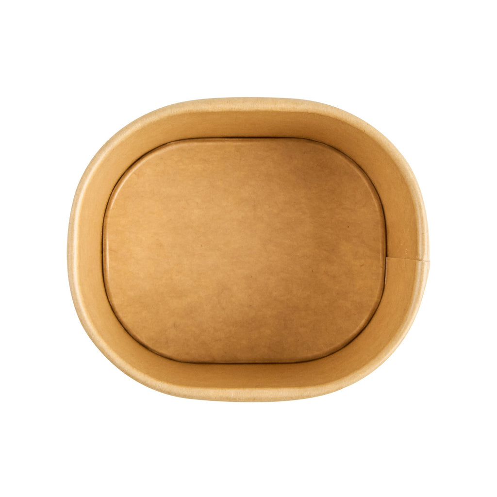 Coppetta 4 oz Square Kraft Paper To Go Cup - 3" x 2 1/2" x 2" - 50 count box