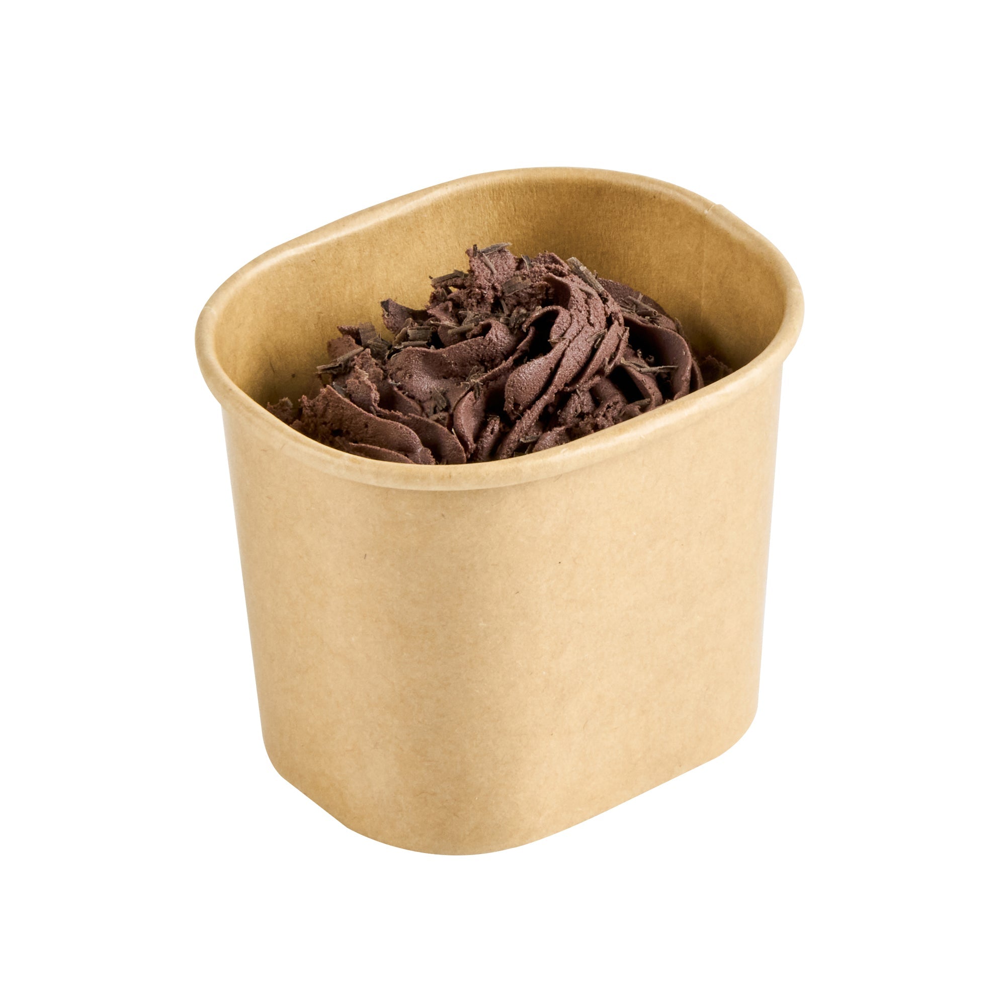 Coppetta 5 oz Square Kraft Paper To Go Cup - 3" x 2 1/2" x 2 1/4" - 200 count box