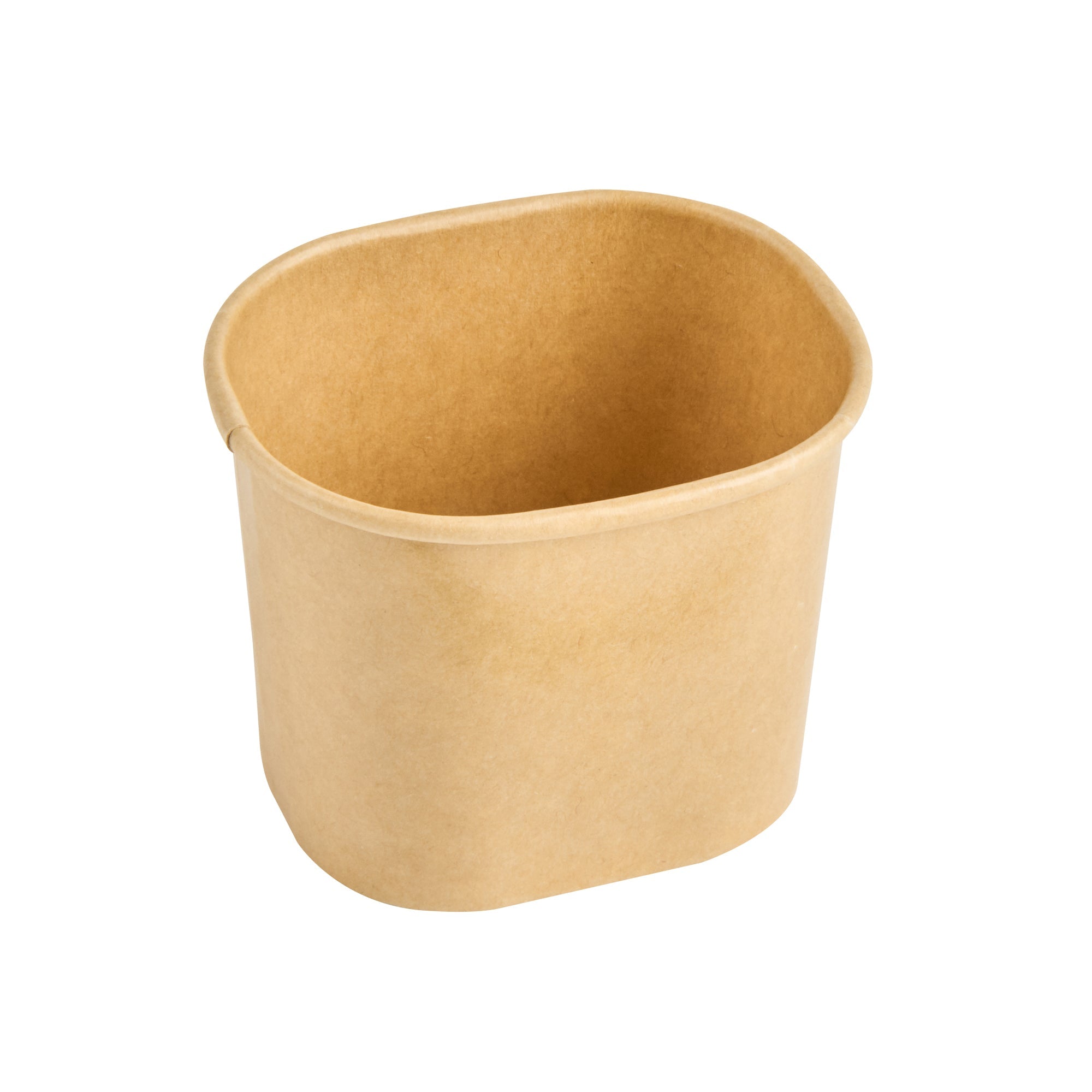 Coppetta 5 oz Square Kraft Paper To Go Cup - 3" x 2 1/2" x 2 1/4" - 50 count box
