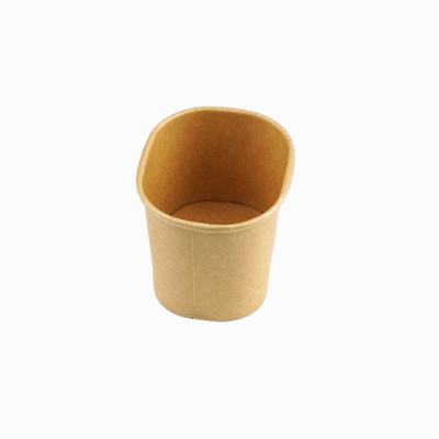 Coppetta 5 oz Square Kraft Paper To Go Cup - 3" x 2 1/2" x 2 1/4" - 200 count box