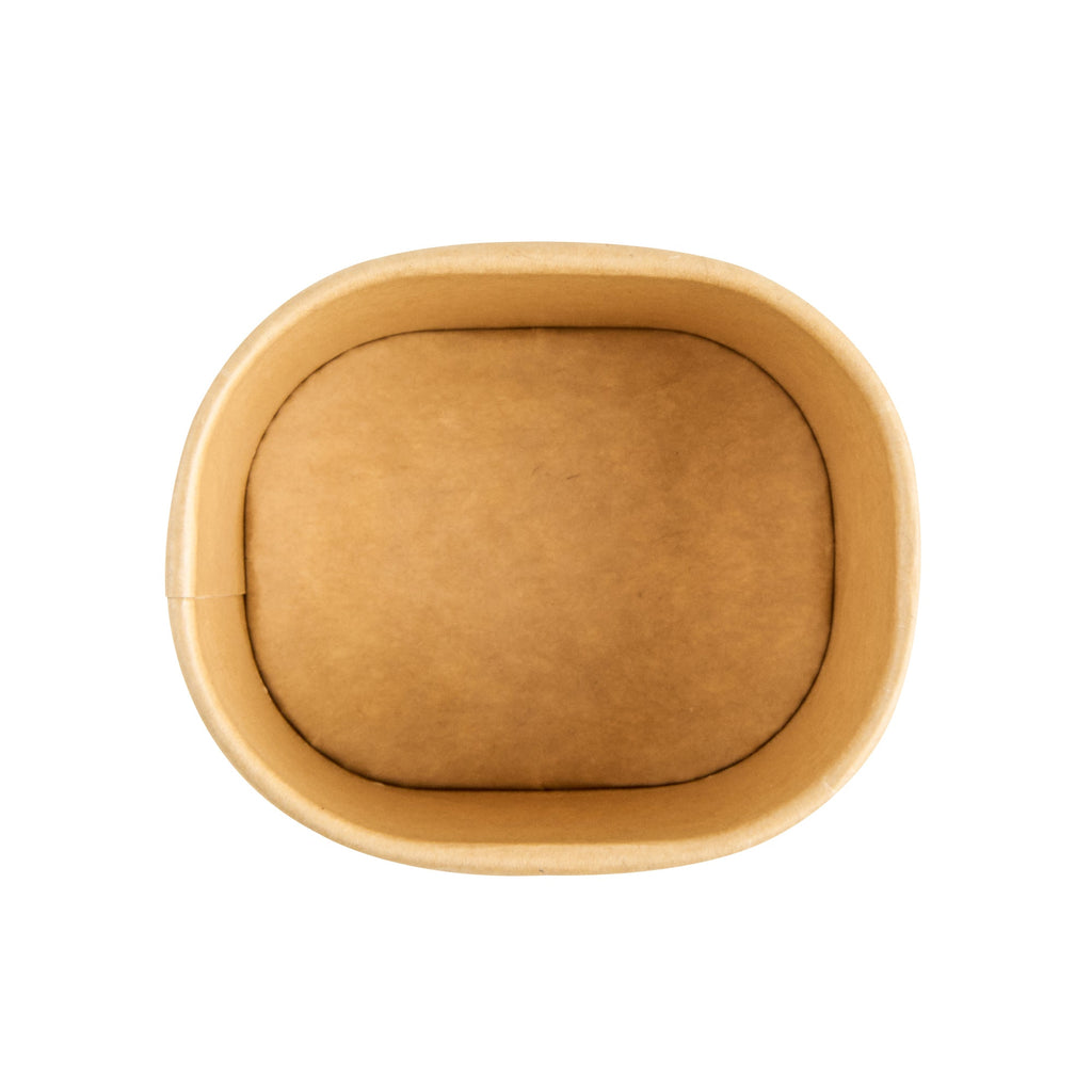 Coppetta 5 oz Square Kraft Paper To Go Cup - 3" x 2 1/2" x 2 1/4" - 200 count box