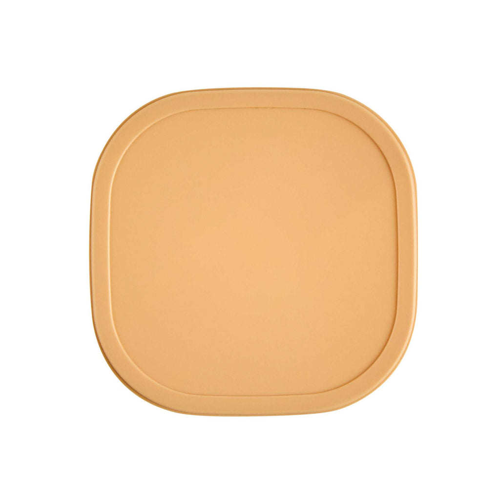 Coppetta Square Brown Plastic Lid - Fits 3 oz To Go Cup, with Spoon - 50 count box