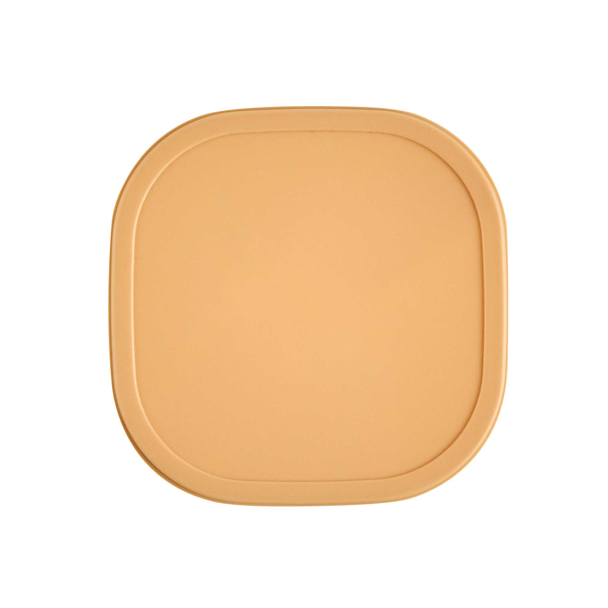 Coppetta Square Brown Plastic Lid - Fits 3 oz To Go Cup, with Spoon - 200 count box