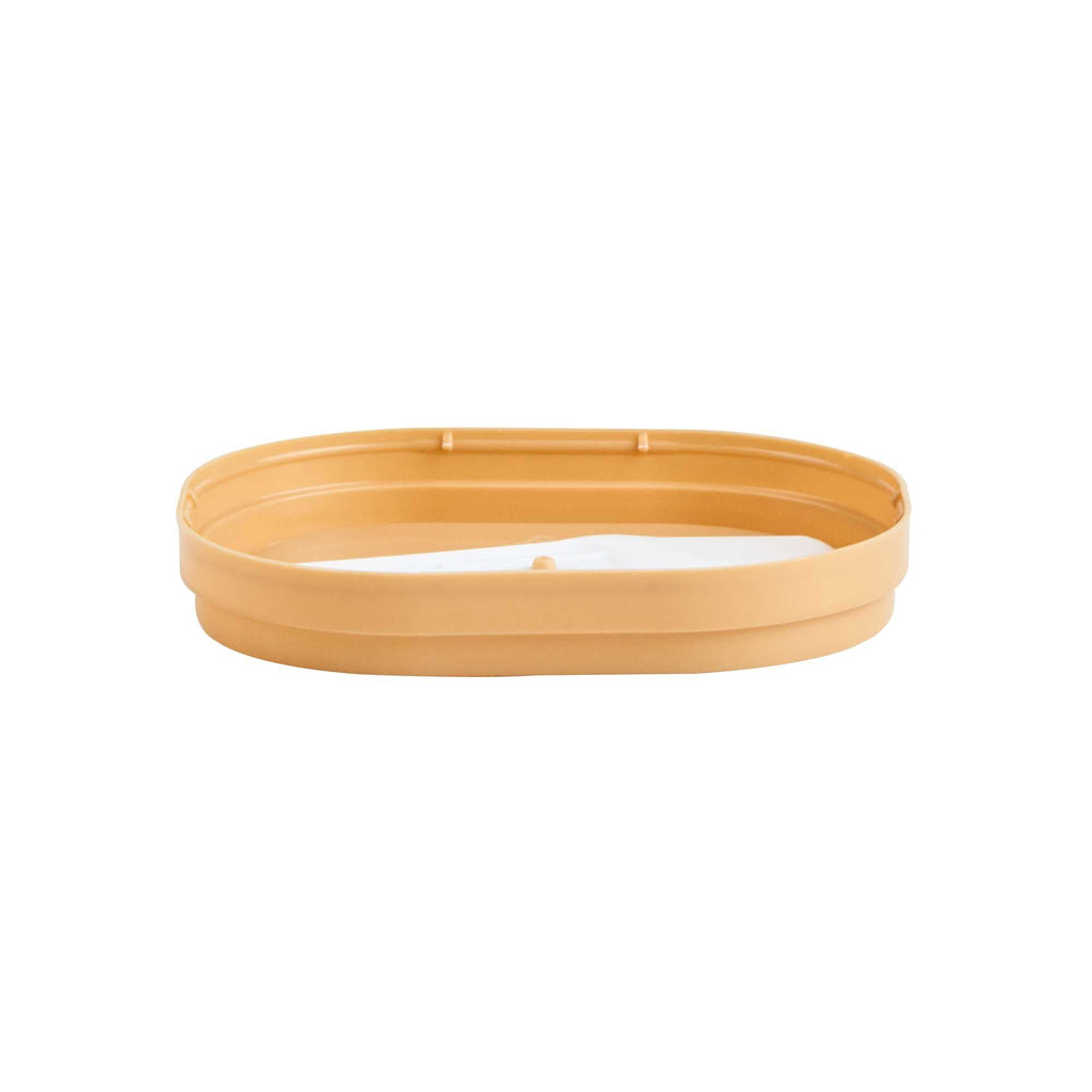 Coppetta Square Brown Plastic Lid - Fits 4 oz To Go Cup, with Spoon - 200 count box