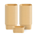 Coppetta 7 oz Square Kraft Paper To Go Cup - 4 1/4" x 3 1/4" x 1 3/4" - 200 count box