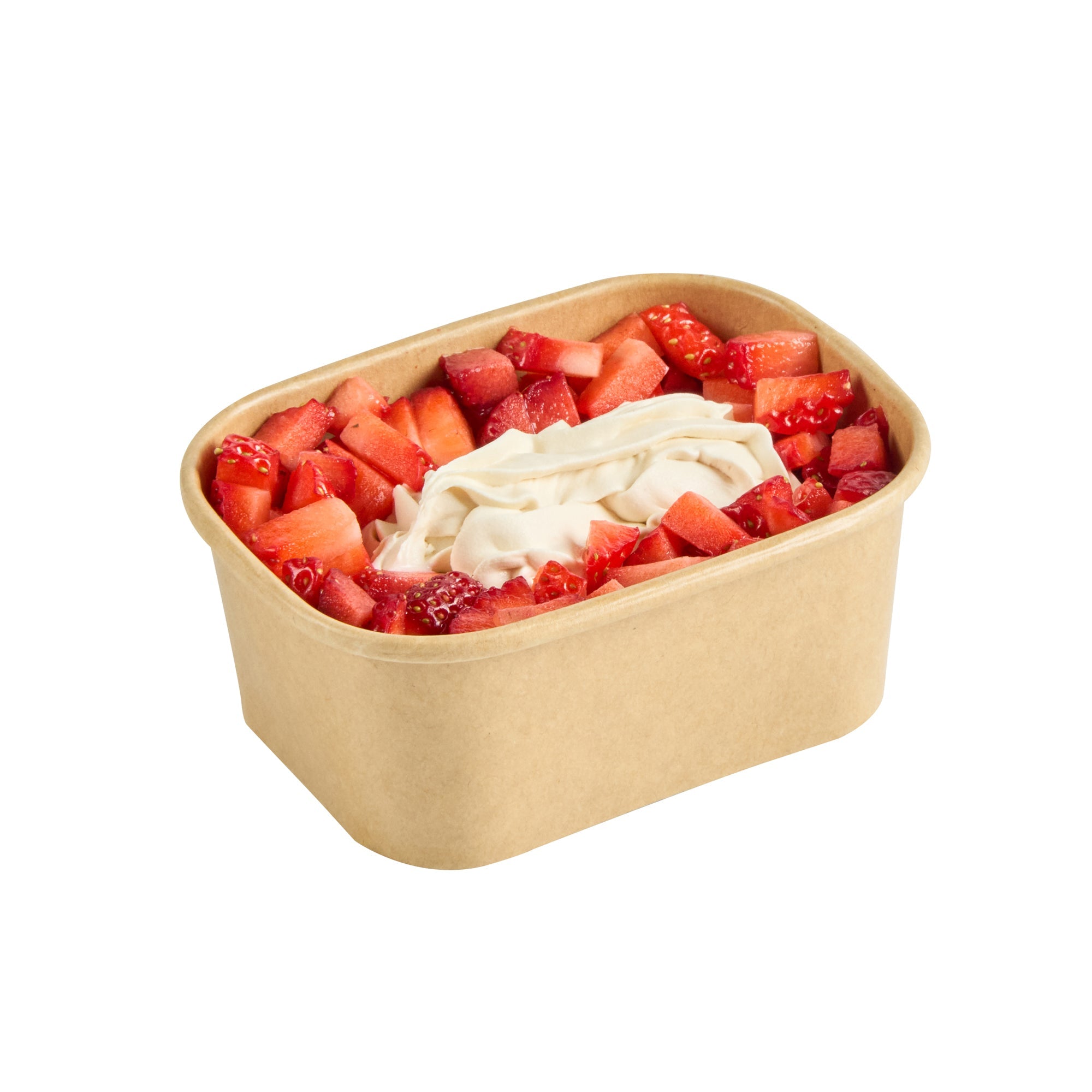 Coppetta 7 oz Square Kraft Paper To Go Cup - 4 1/4" x 3 1/4" x 1 3/4" - 50 count box