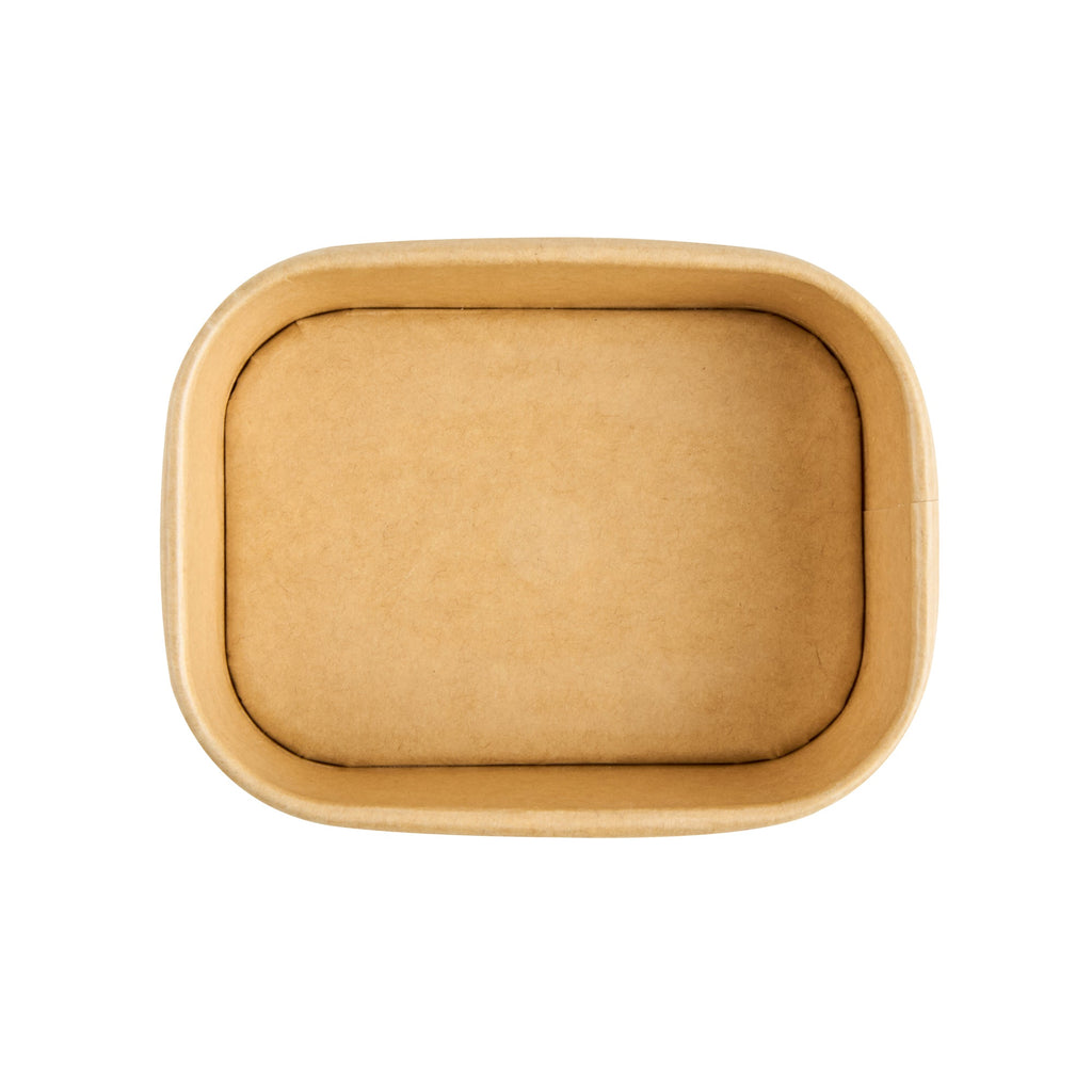 Coppetta 7 oz Square Kraft Paper To Go Cup - 4 1/4" x 3 1/4" x 1 3/4" - 50 count box
