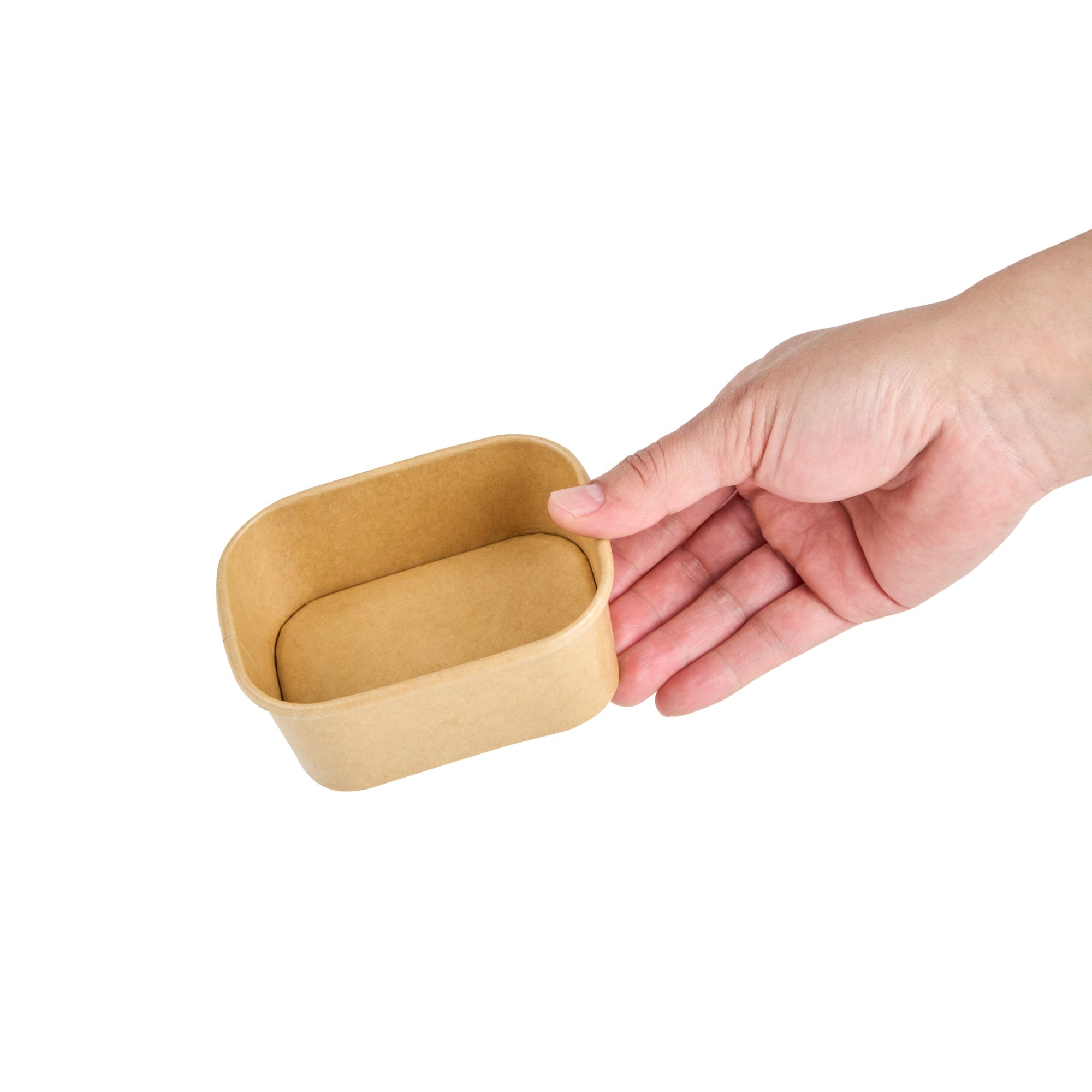 Coppetta 7 oz Square Kraft Paper To Go Cup - 4 1/4" x 3 1/4" x 1 3/4" - 200 count box