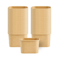 Coppetta 12 oz Square Kraft Paper To Go Cup - 4 1/4" x 3 1/4" x 2 3/4" - 200 count box