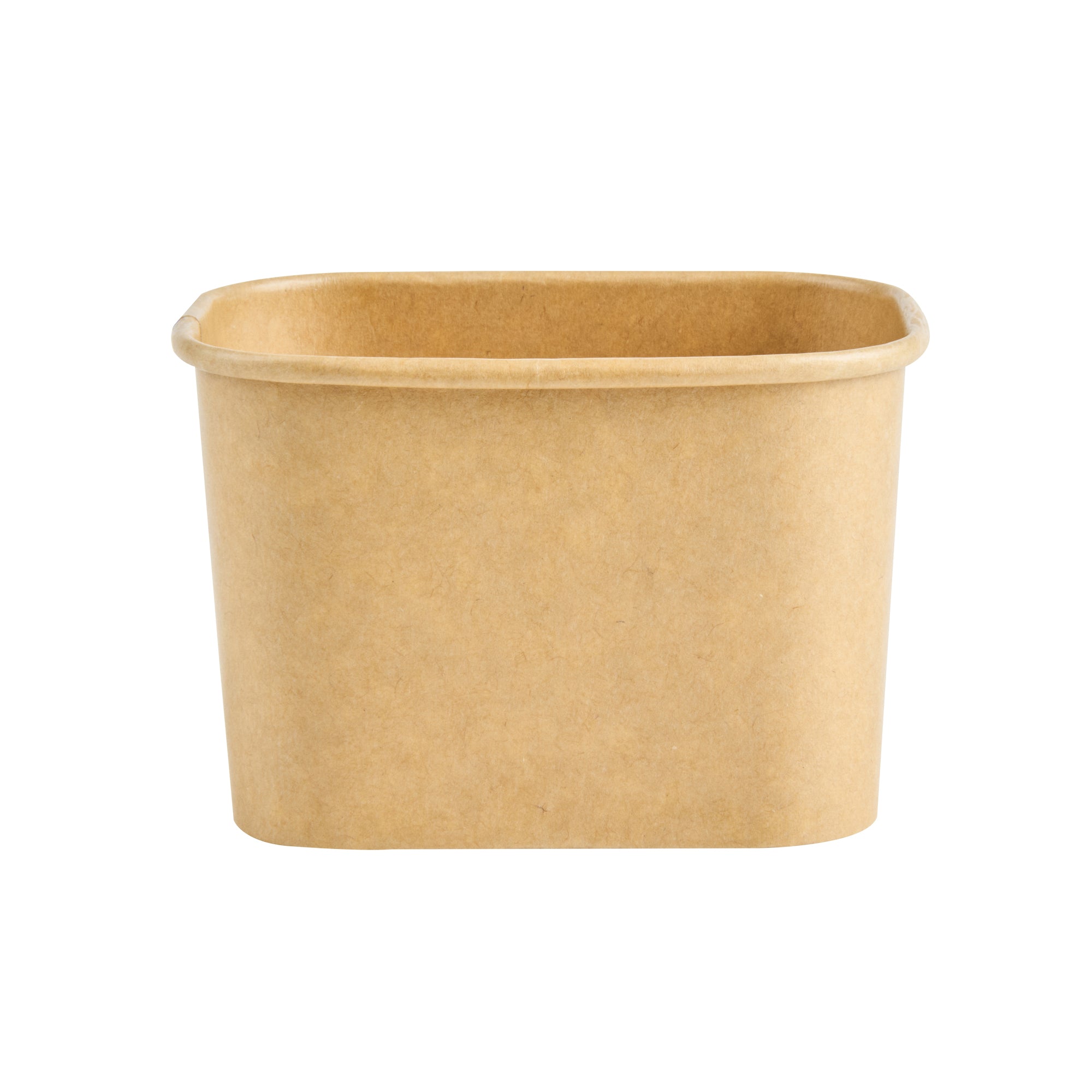 Coppetta 12 oz Square Kraft Paper To Go Cup - 4 1/4" x 3 1/4" x 2 3/4" - 50 count box