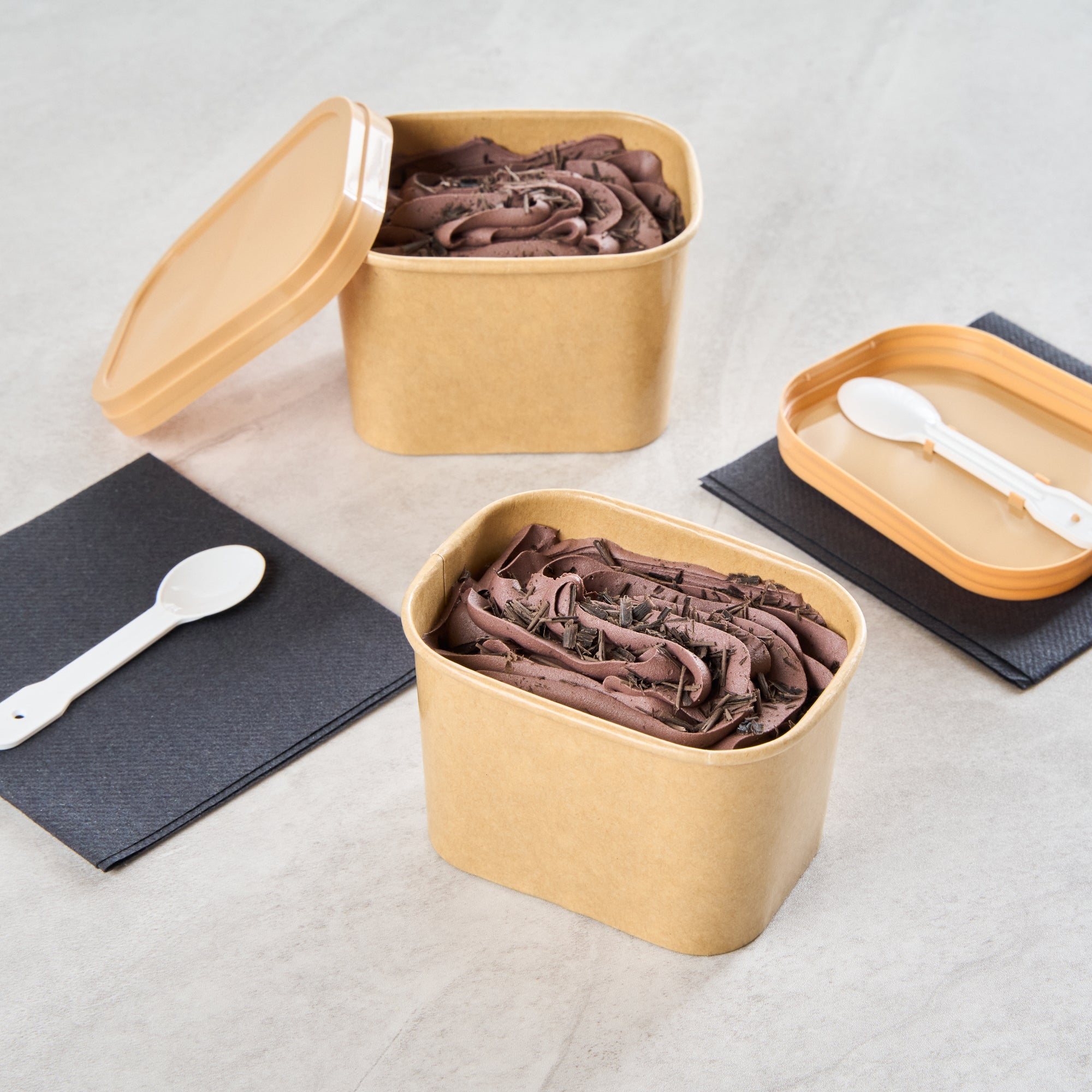 Coppetta 12 oz Square Kraft Paper To Go Cup - 4 1/4" x 3 1/4" x 2 3/4" - 50 count box