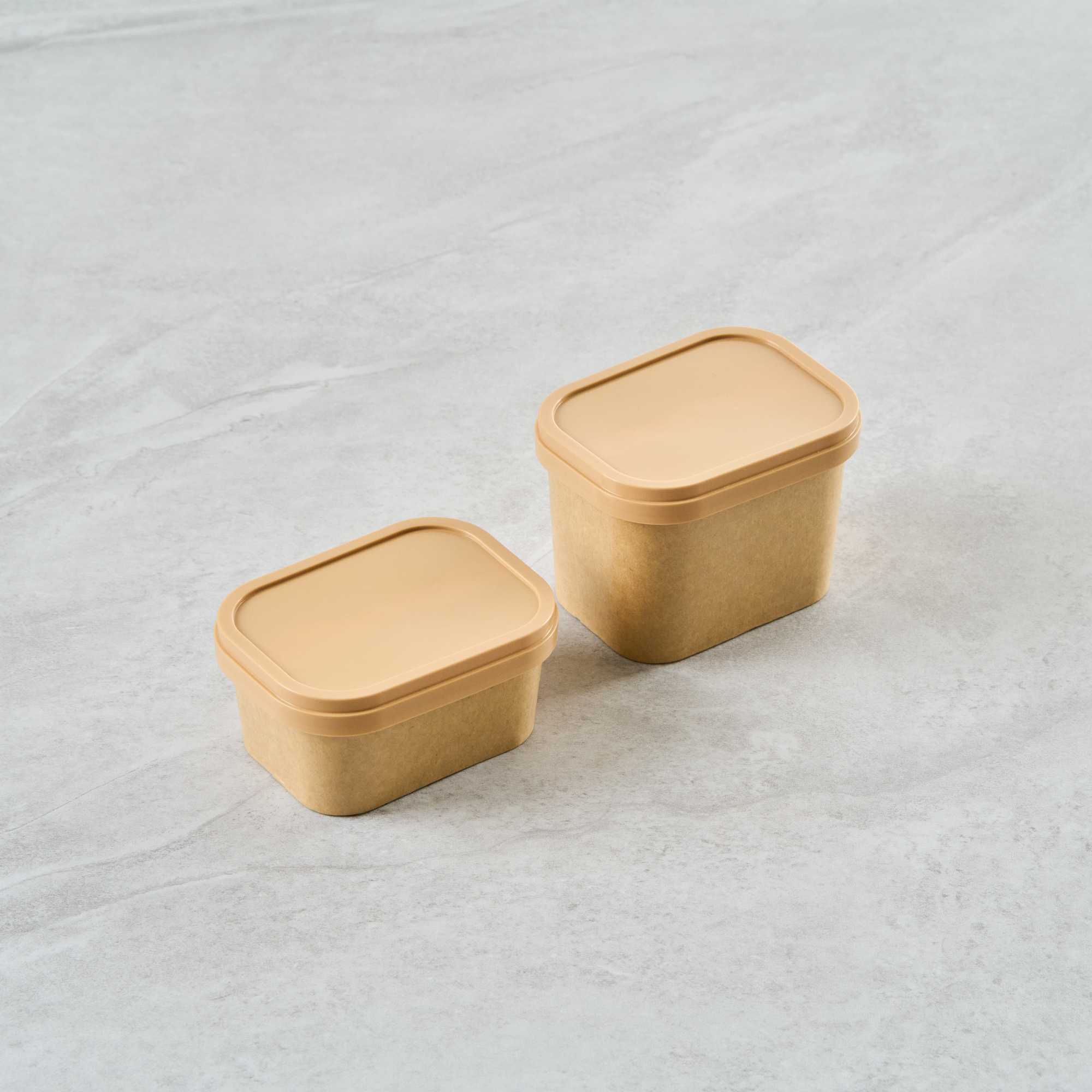 Coppetta Square Brown Plastic Lid - Fits 7 and 12 oz To Go Cups, with Spoon - 50 count box