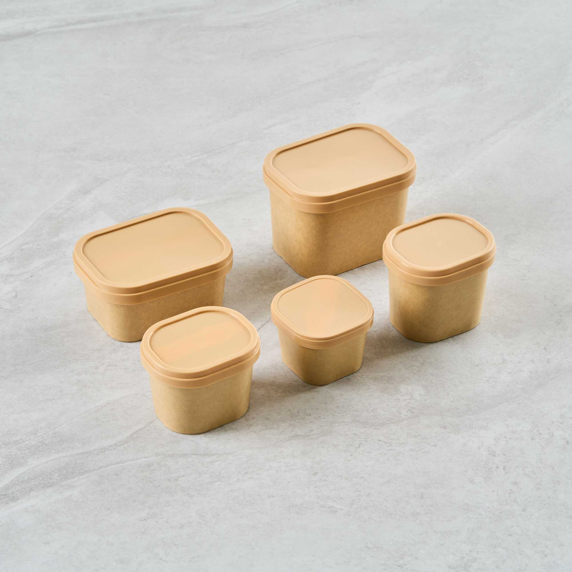 Coppetta Square Brown Plastic Lid - Fits 7 and 12 oz To Go Cups, with Spoon - 200 count box