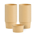 Coppetta 6 oz Oval Kraft Paper To Go Cup - 3 3/4" x 3" x 2 1/4" - 200 count box