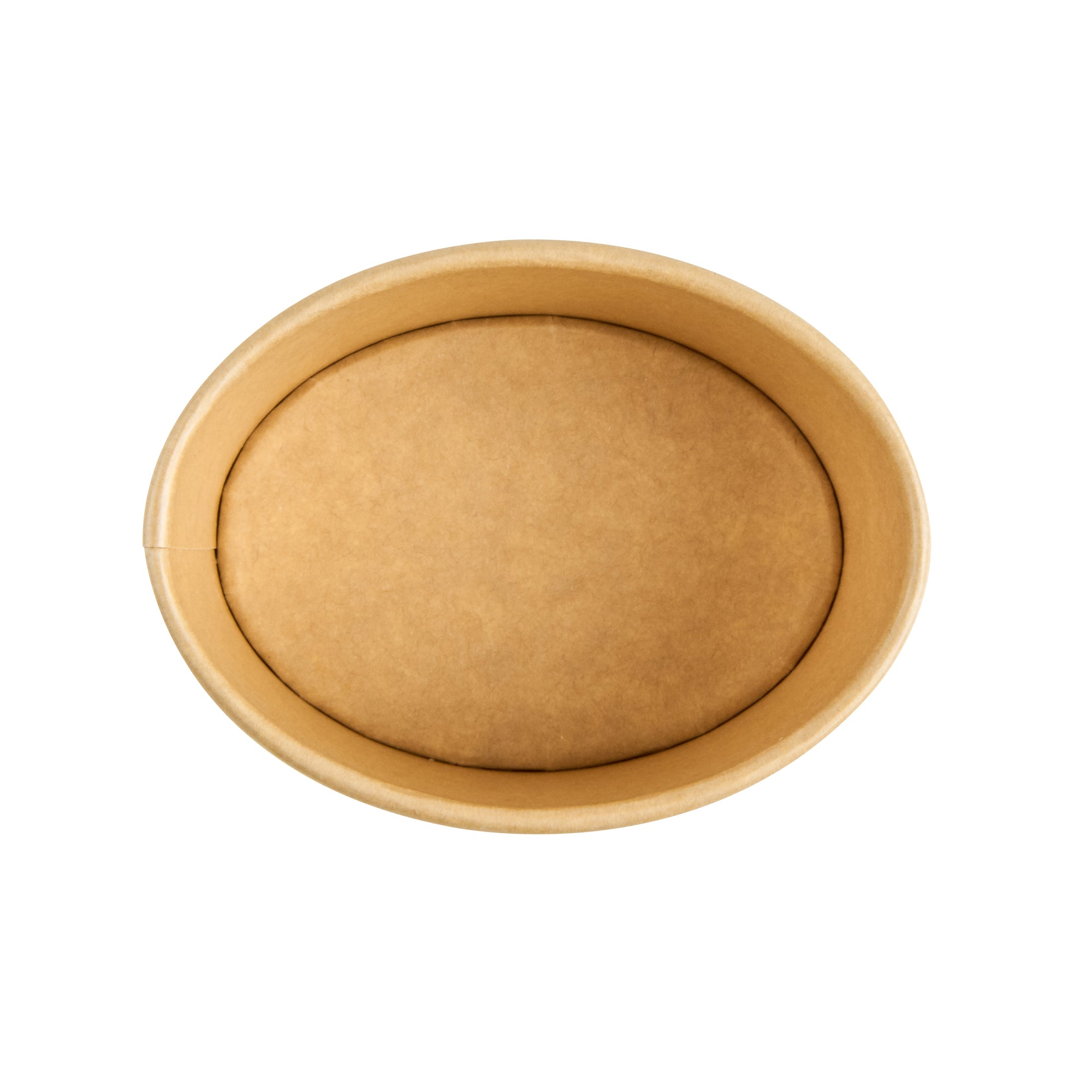 Coppetta 6 oz Oval Kraft Paper To Go Cup - 3 3/4" x 3" x 2 1/4" - 50 count box
