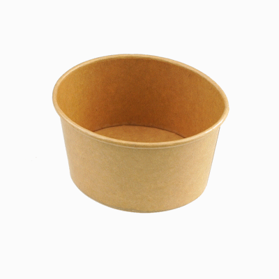 Coppetta 12 oz Oval Kraft Paper To Go Cup - 4 1/2" x 3 1/2" x 2 3/4" - 200 count box