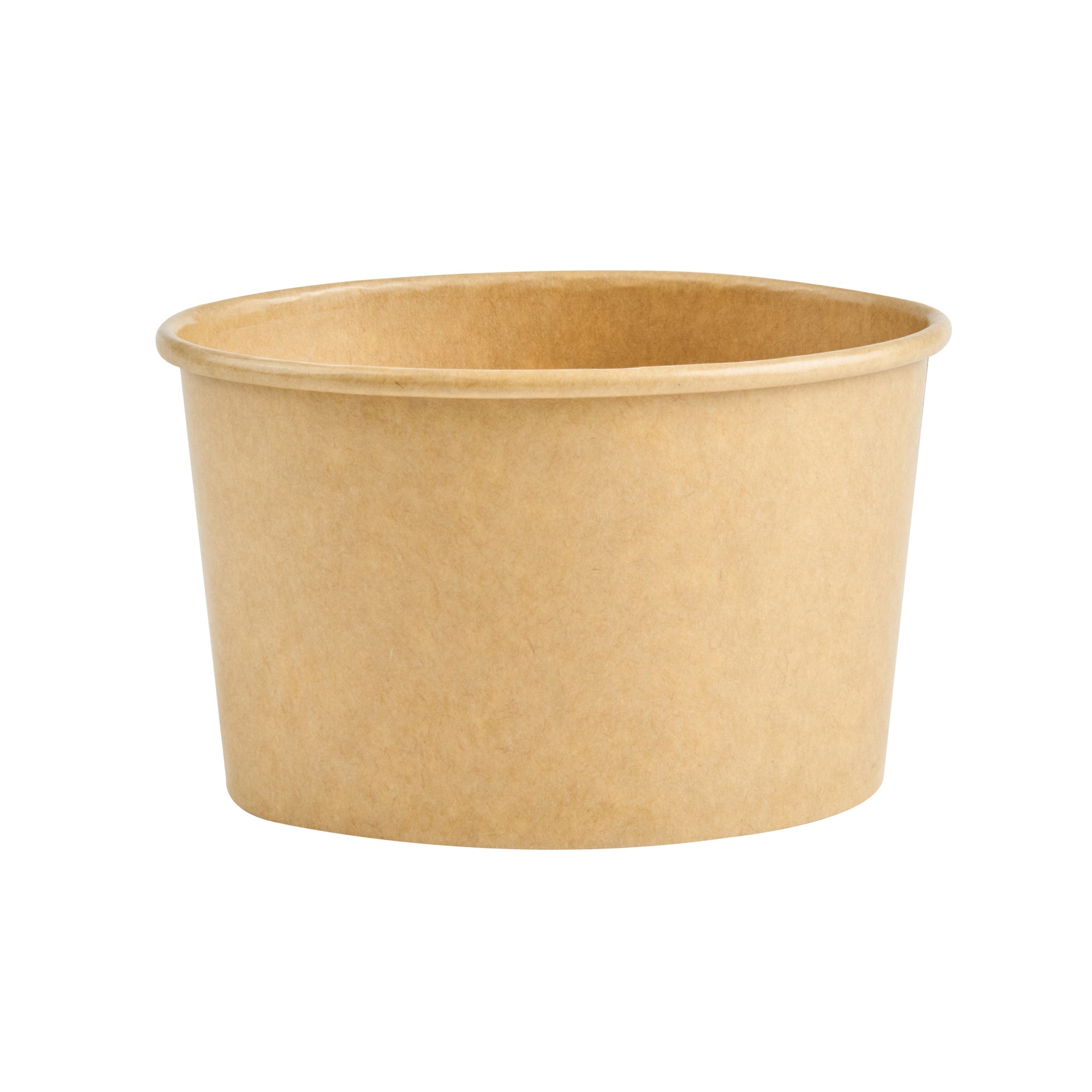 Coppetta 12 oz Oval Kraft Paper To Go Cup - 4 1/2" x 3 1/2" x 2 3/4" - 200 count box