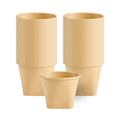 Coppetta 6 oz Round Kraft Paper To Go Cup - with Square Bottom - 3 1/2" x 3 1/2" x 2 1/2" - 50 count box