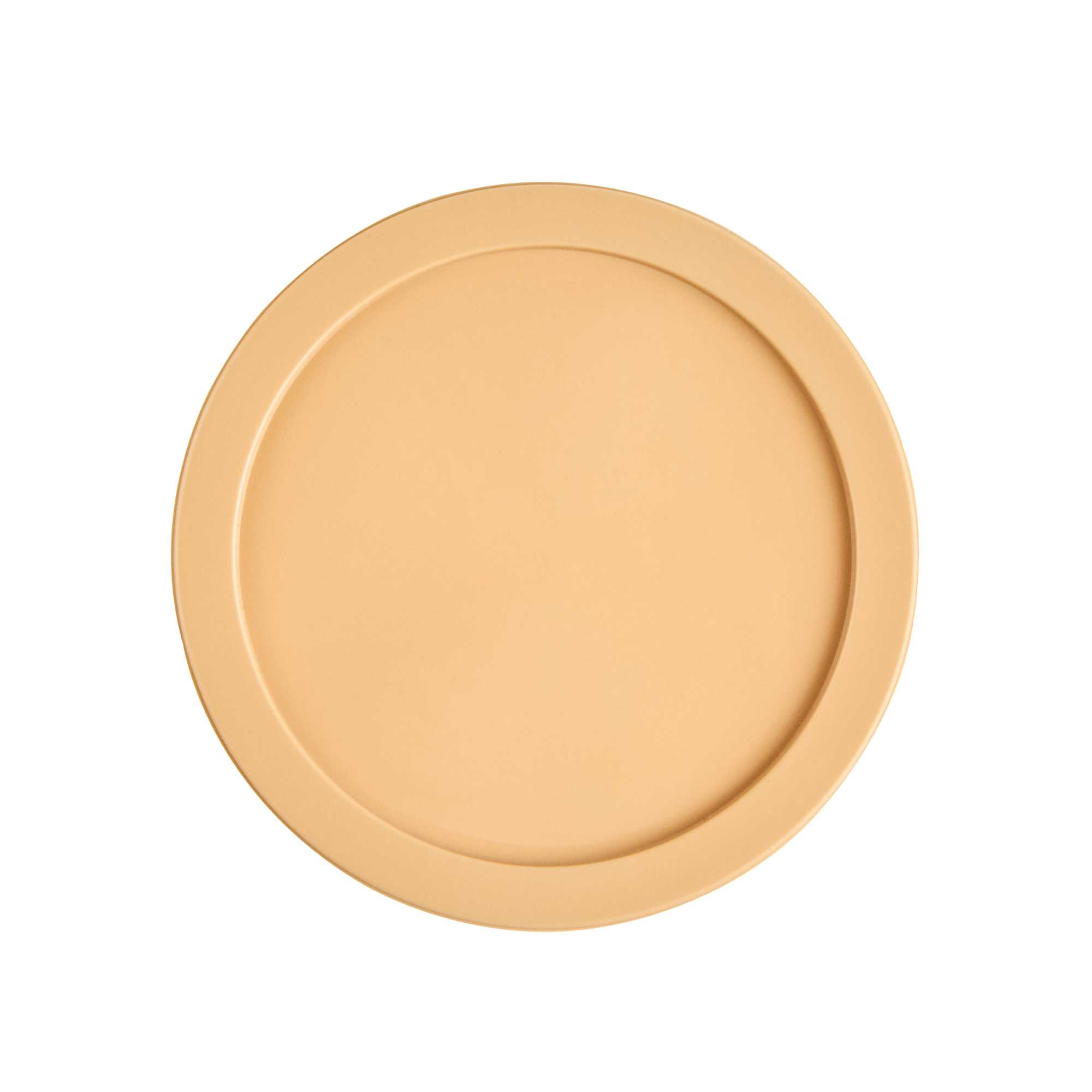 Coppetta Round Brown Plastic Lid - Fits 6 and 13 oz To Go Cups, with Spoon - 200 count box