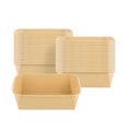 Bio Tek 44 oz Rectangle Kraft Paper Serving Container - 6 1/4" x 4 1/2" x 2 1/4" - 50 count box