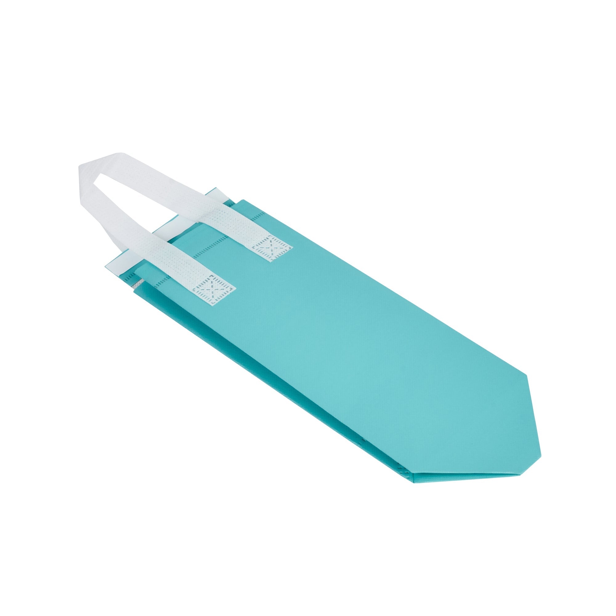 Bag Tek Teal Insulated Take Out Bag - Tamper-Evident - 4 3/4" x 4" x 11" - 100 count box
