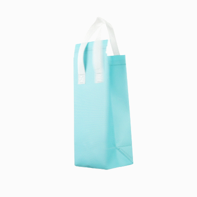 Bag Tek Teal Insulated Take Out Bag - Tamper-Evident - 4 3/4" x 4" x 11" - 100 count box