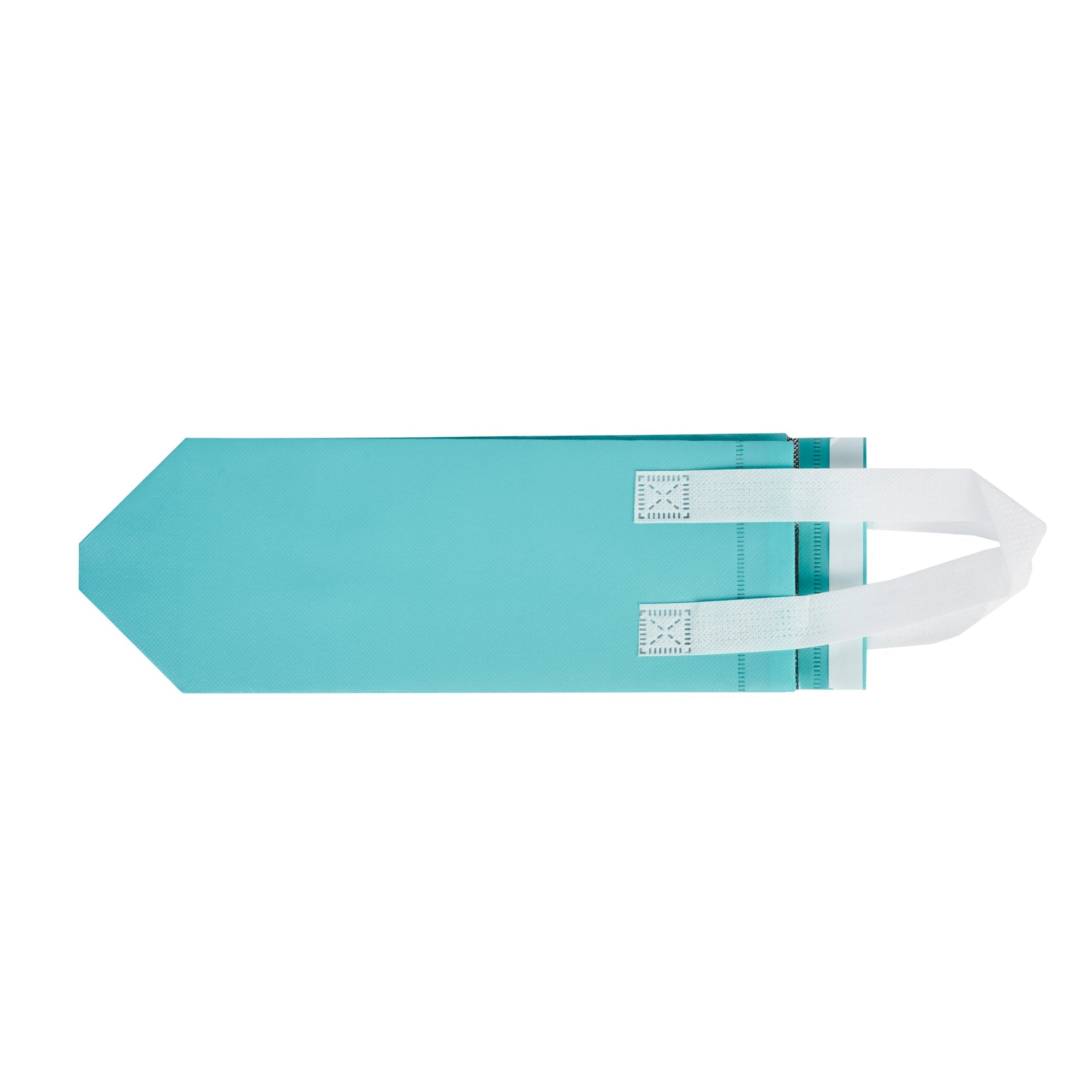 Bag Tek Teal Insulated Take Out Bag - Tamper-Evident - 4 3/4" x 4" x 11" - 100 count box