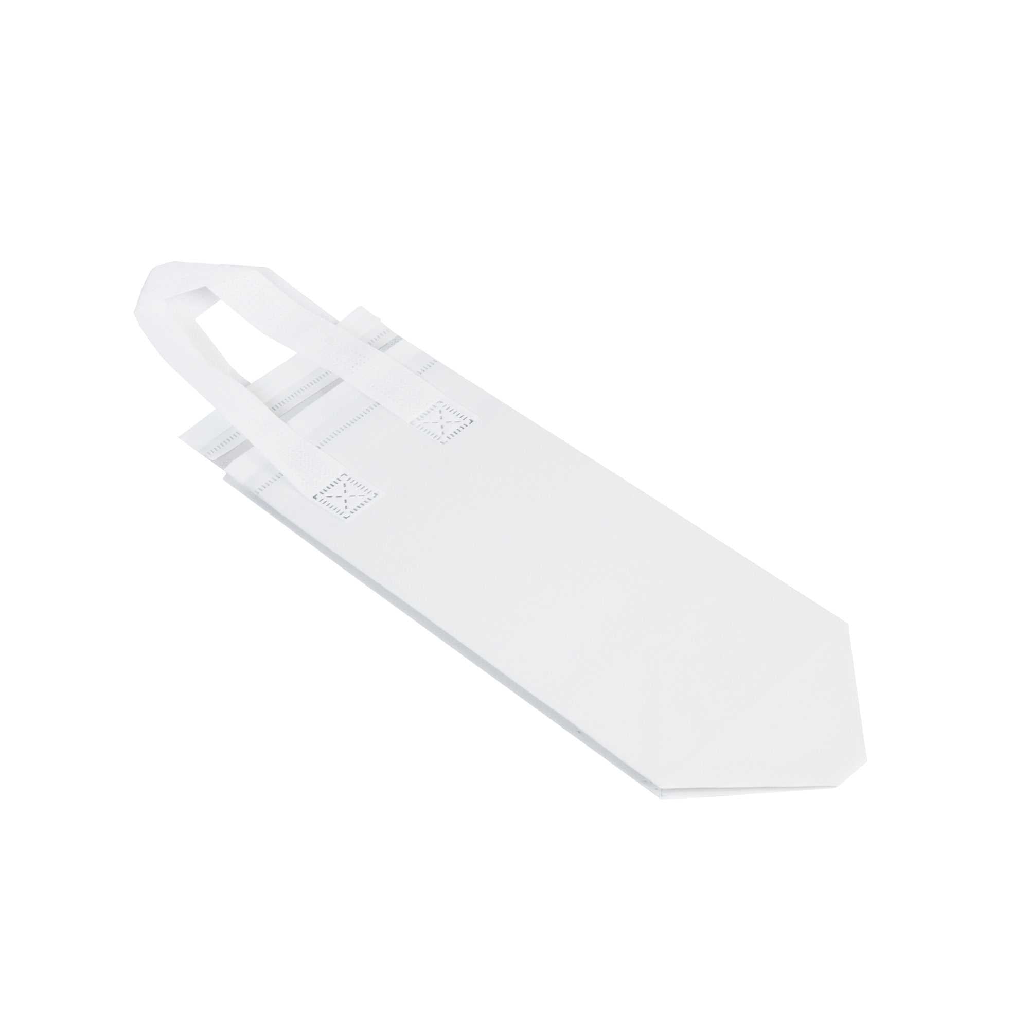 Bag Tek White Insulated Take Out Bag - Tamper-Evident - 4 3/4" x 4" x 11" - 25 count box