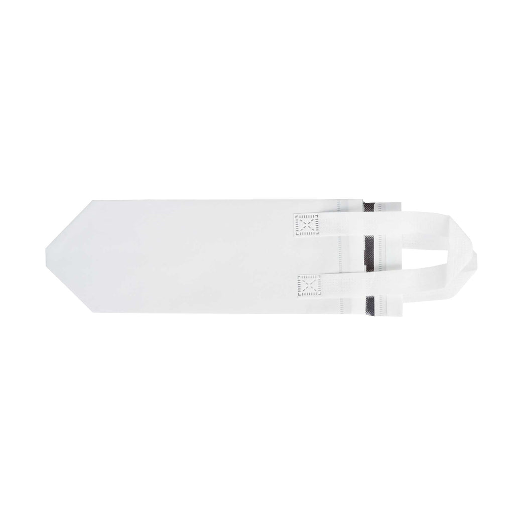 Bag Tek White Insulated Take Out Bag - Tamper-Evident - 4 3/4" x 4" x 11" - 25 count box