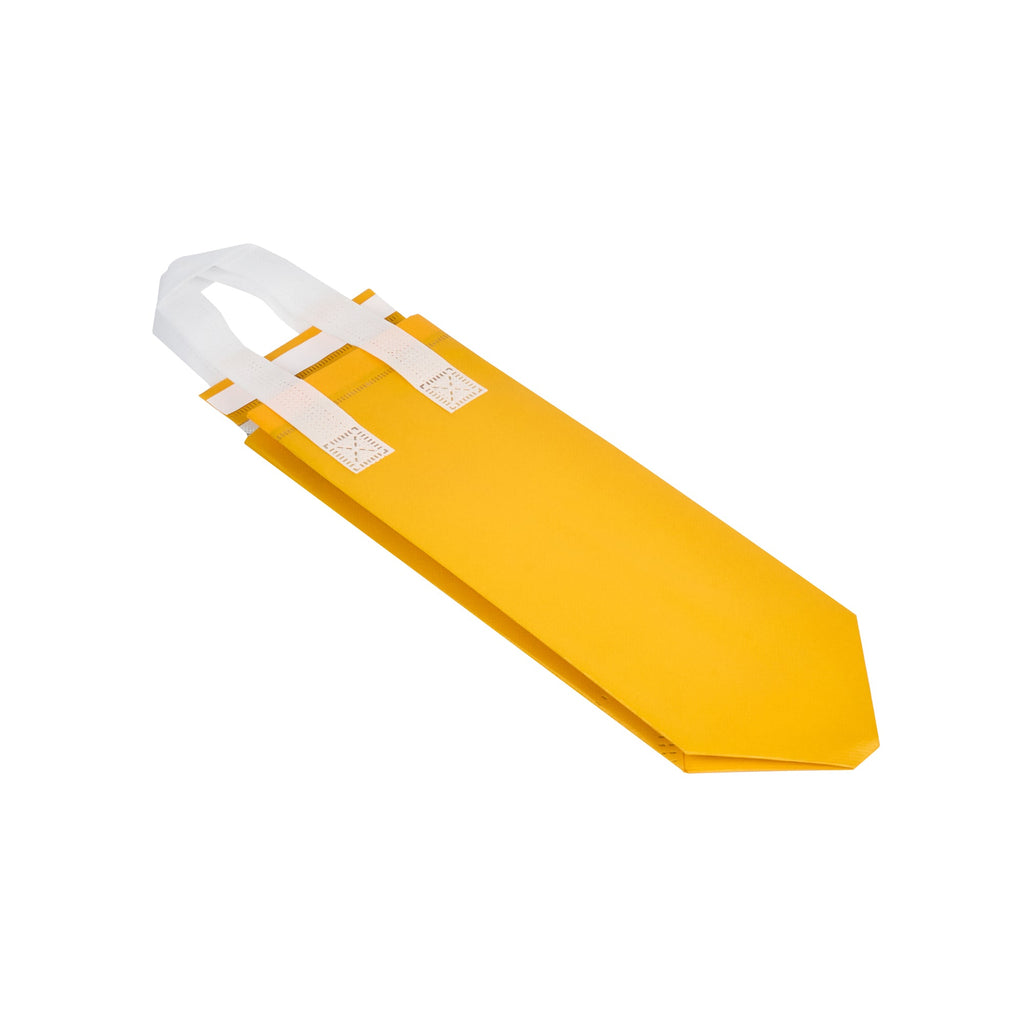Bag Tek Yellow Insulated Take Out Bag - Tamper-Evident - 4 3/4" x 4" x 11" - 100 count box