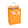 Bag Tek Orange Insulated Take Out Bag - Tamper-Evident - 8 1/4" x 4 1/4" x 10 3/4" - 100 count box